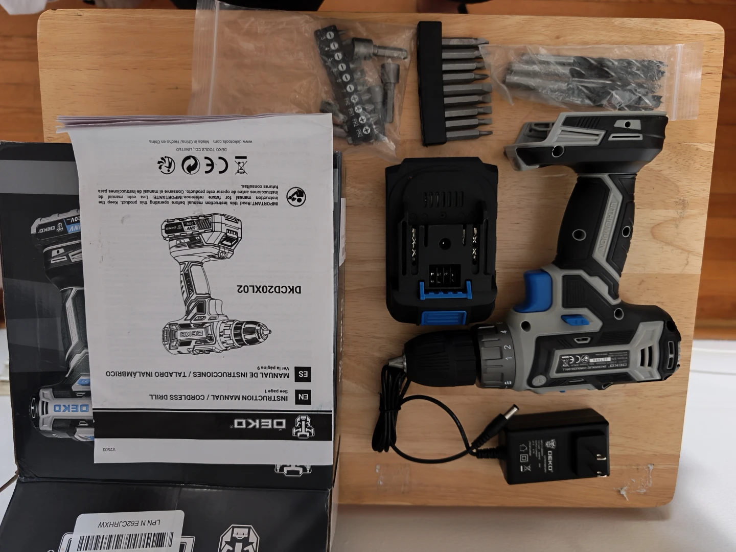 DEKO 20V Cordless Drill DKCD20XL02 - photo 2