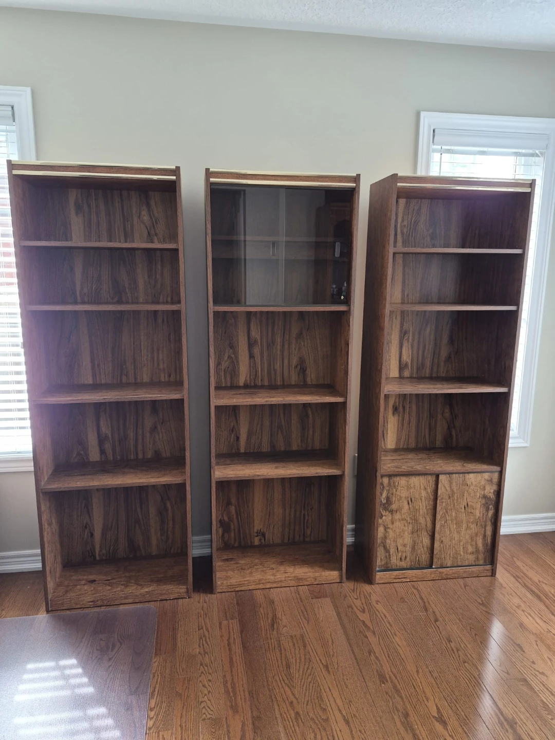 Set of 3 Wood Grain Wallunits - EUC - photo 2