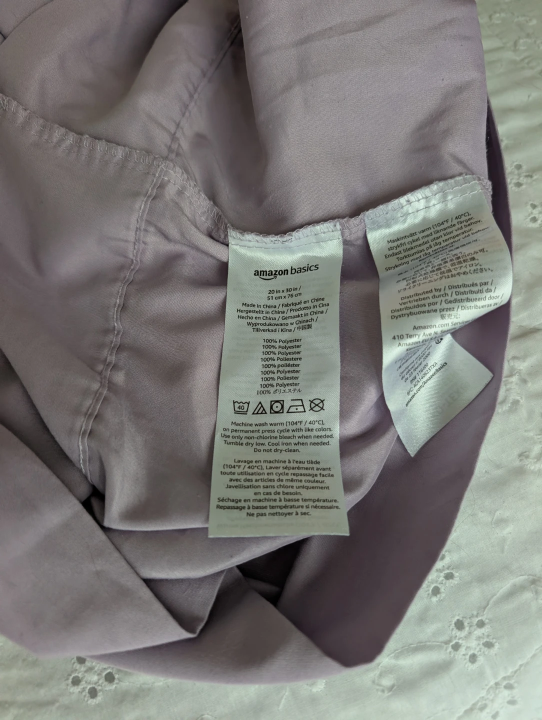 Purple Bed Sheet Set - Single Bed (Twin Size) - photo 4