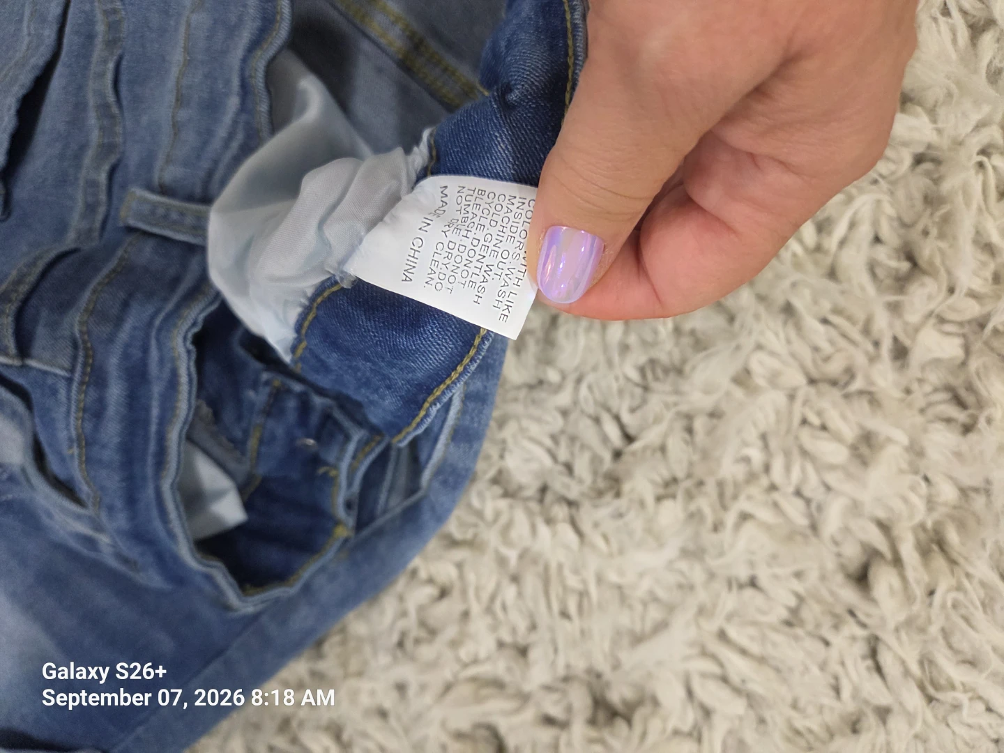Blue Denim Jeans Size L - photo 2