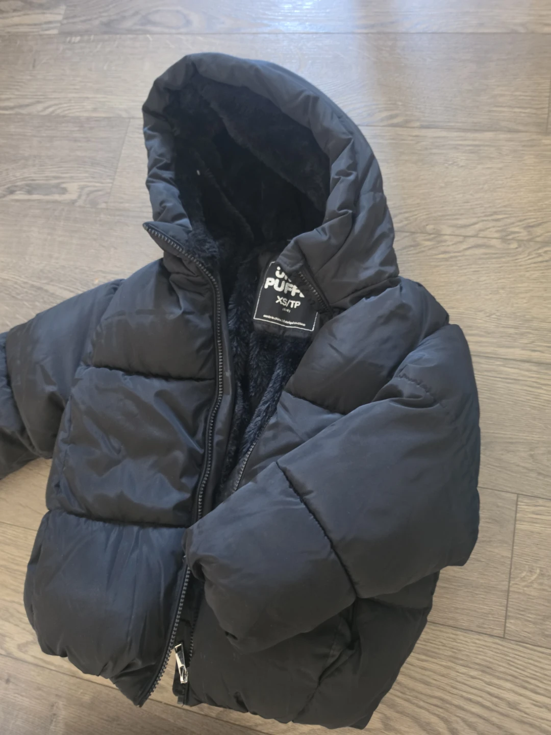 Kids Puffer Jacket - Black - Size XS/TP - photo 2