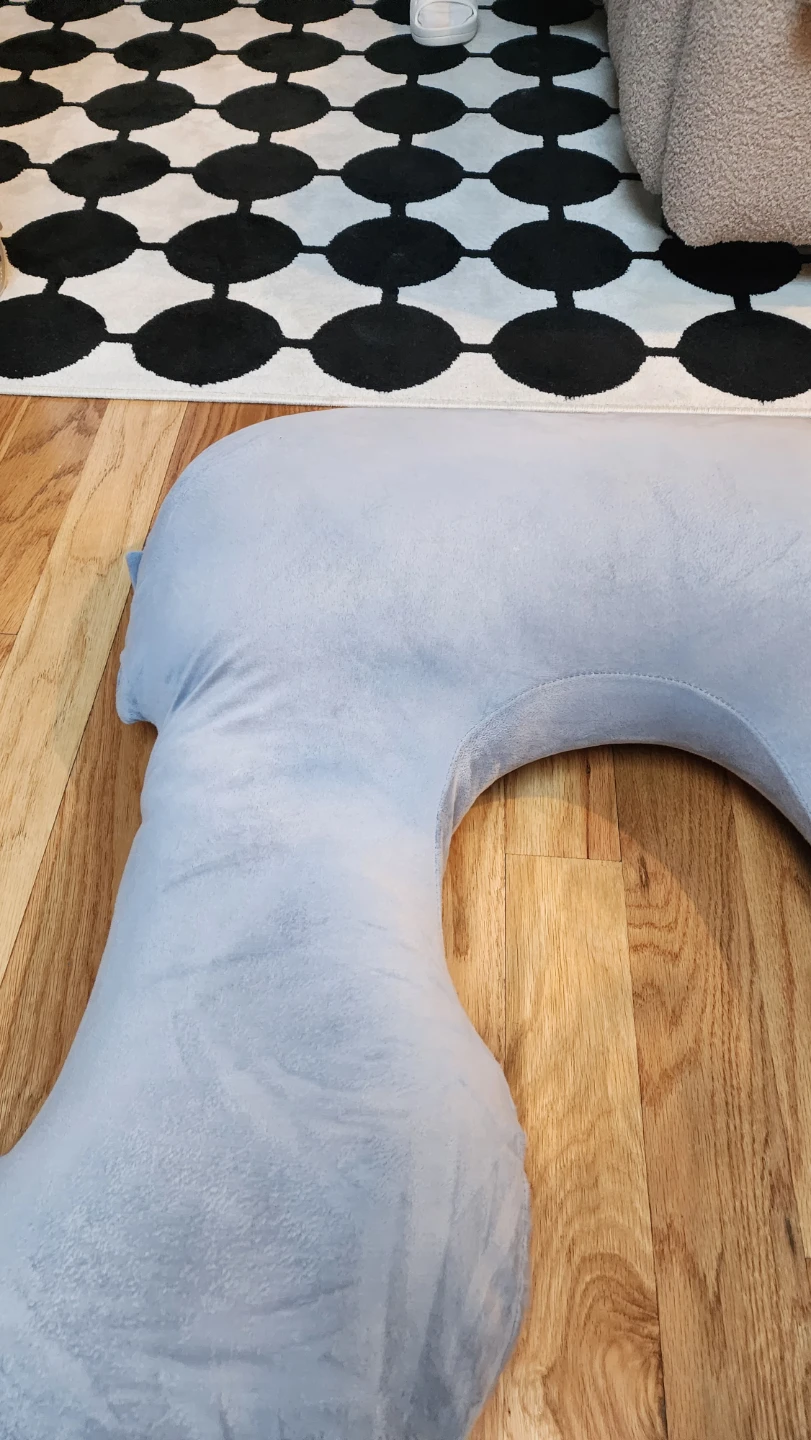 Light Blue C-Shaped Pregnancy Pillow - photo 3