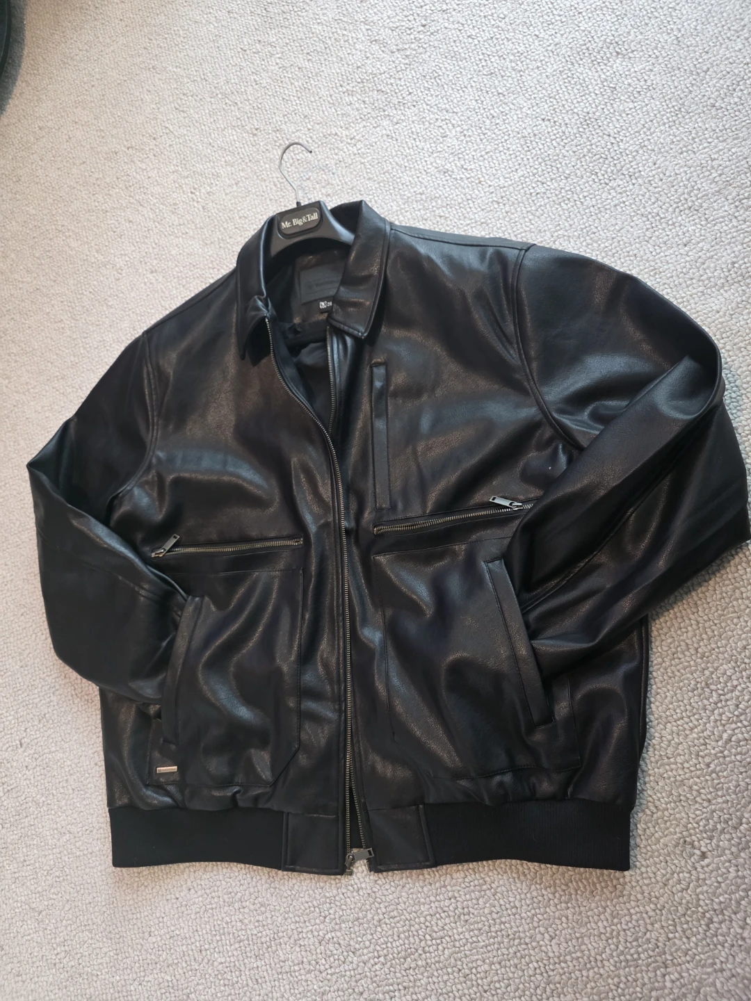 Mr. Big & Tall Black Bomber Jacket - photo 5