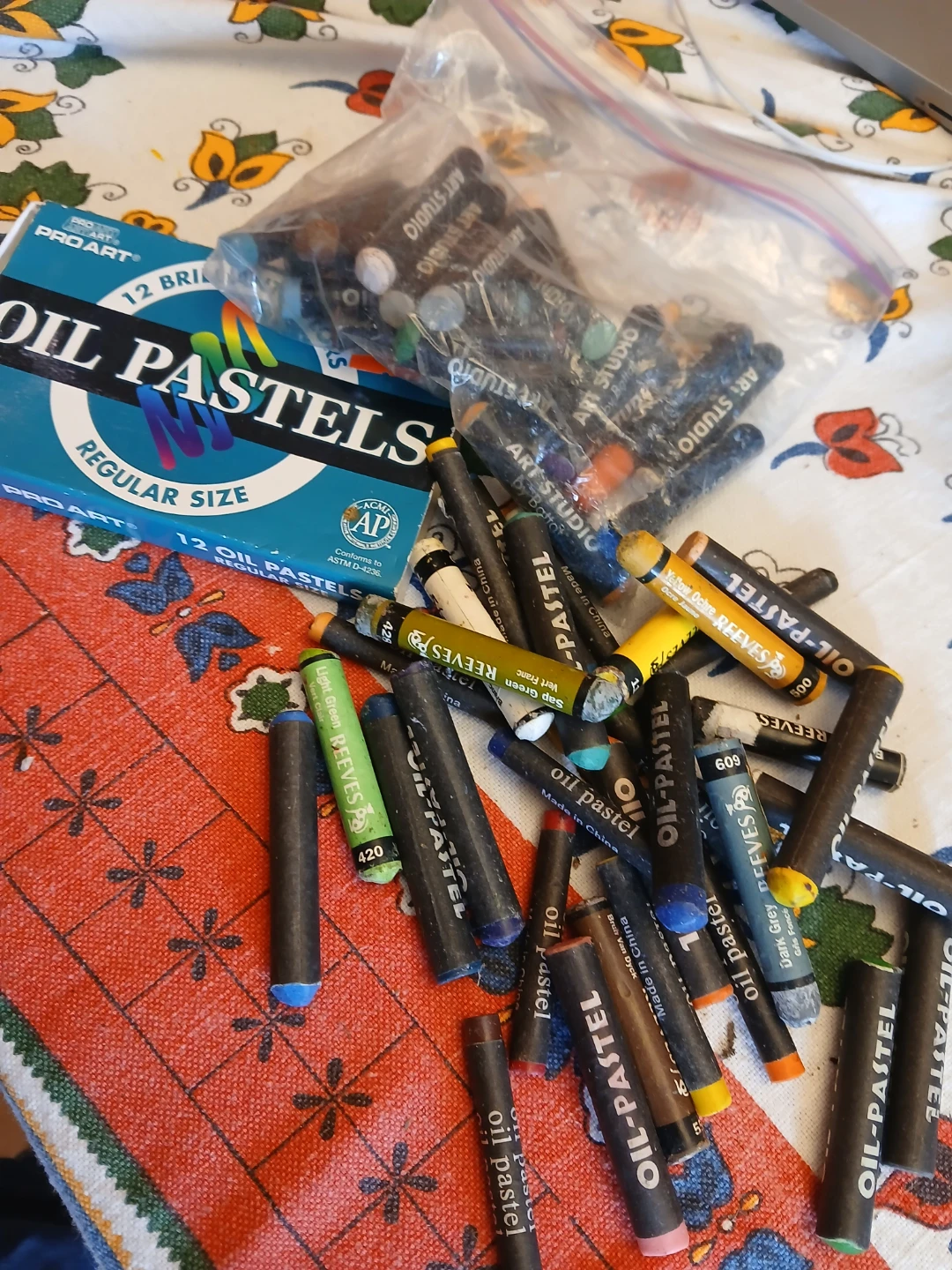 Assorted Oil Pastels Bundle