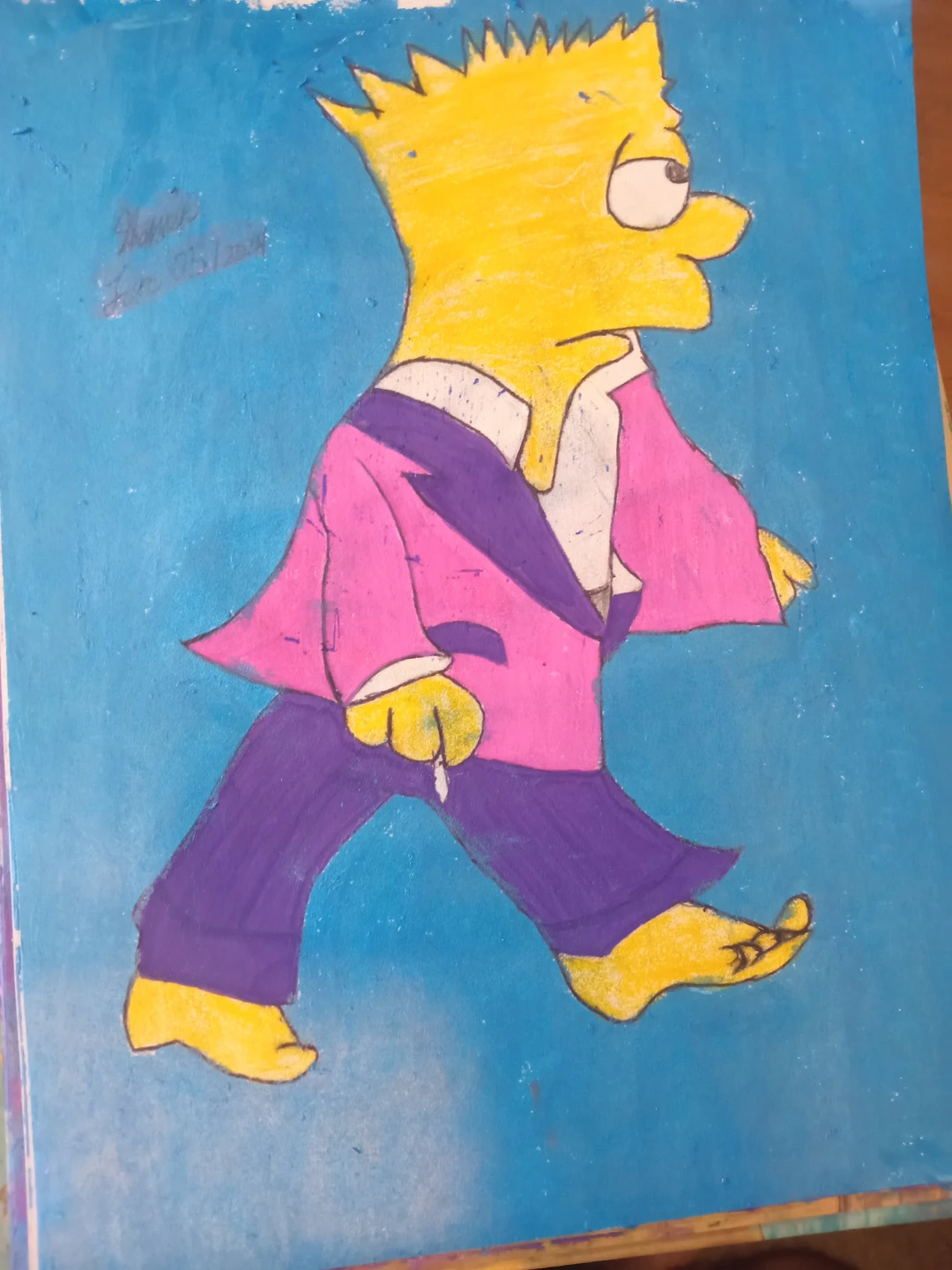 BART SIMPSON DRAWING BY CARTOONSIST SHERWIN - photo 3