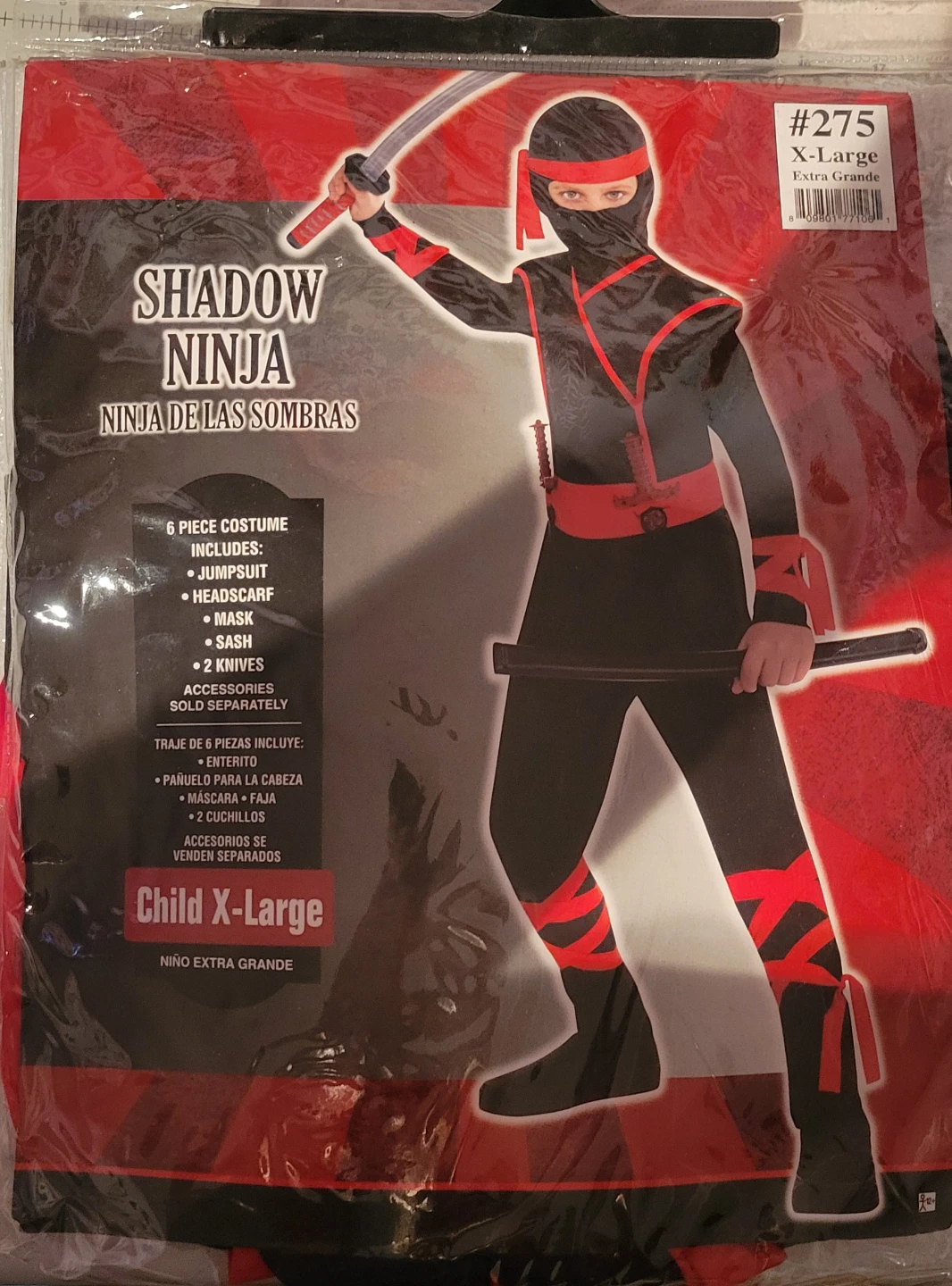 Child X-Large Shadow Ninja Costume