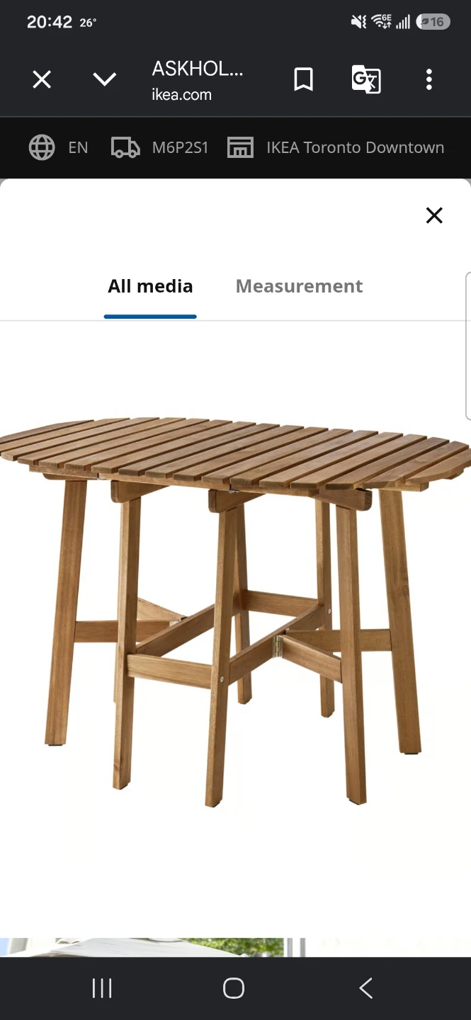 Ikea table outdoor/indoor - photo 2