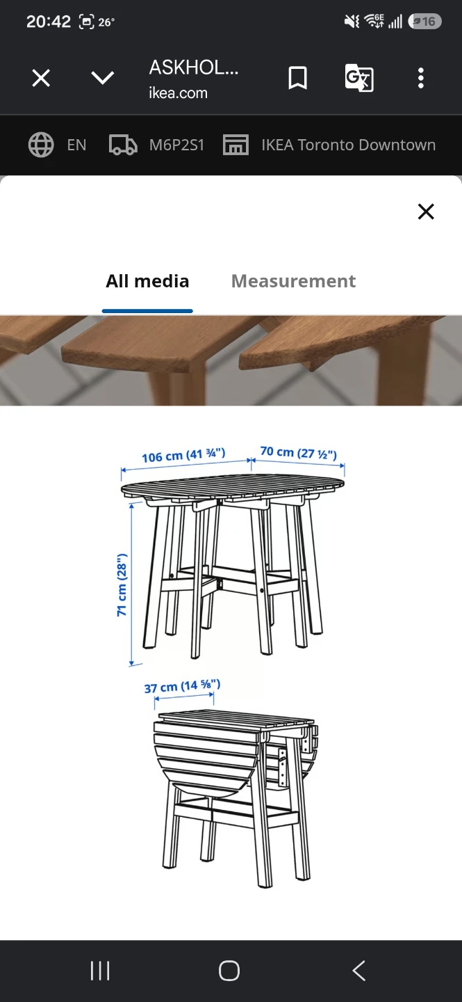Ikea table outdoor/indoor - photo 3
