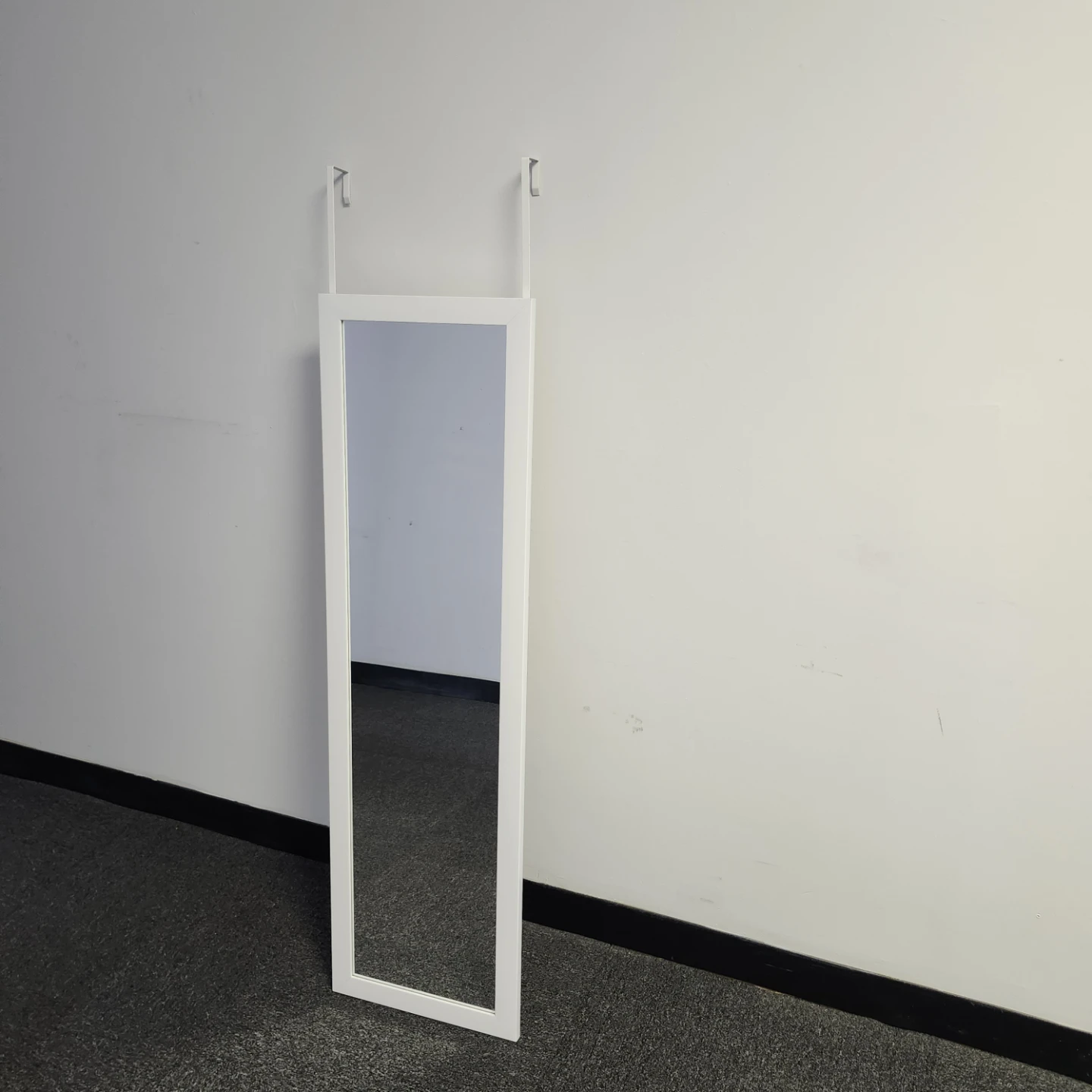 White Over-the-Door Full Length Mirror - photo 4
