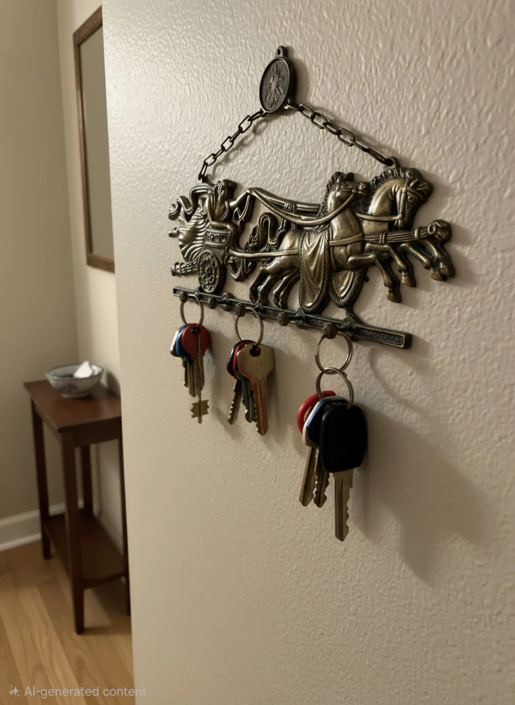 Vintage Chariot Wall Mounted Key Holder - photo 2