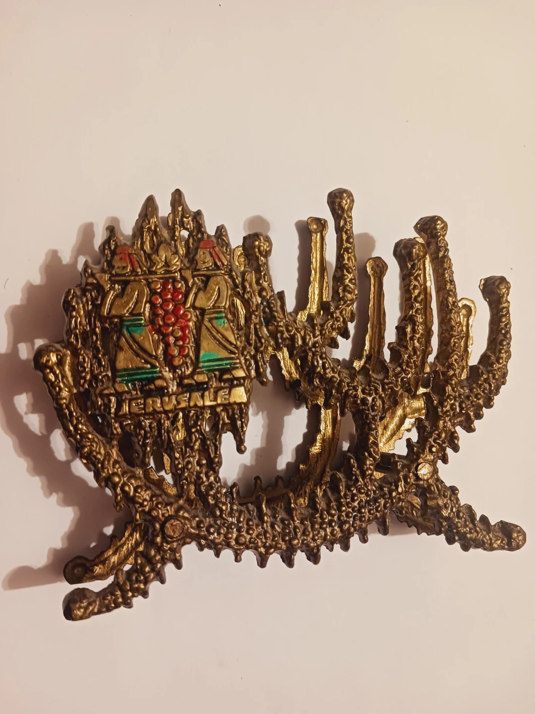 Judaica Jerusalem Brass Napkin Holder - photo 4