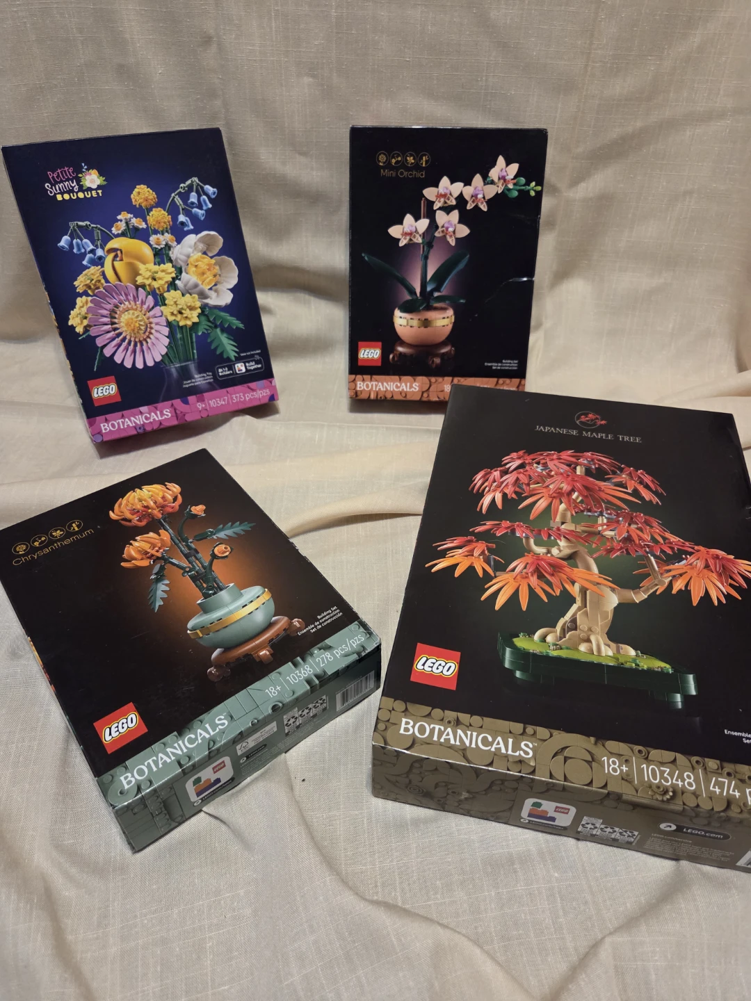 Set of 4 LEGO Botanicals Building Kits