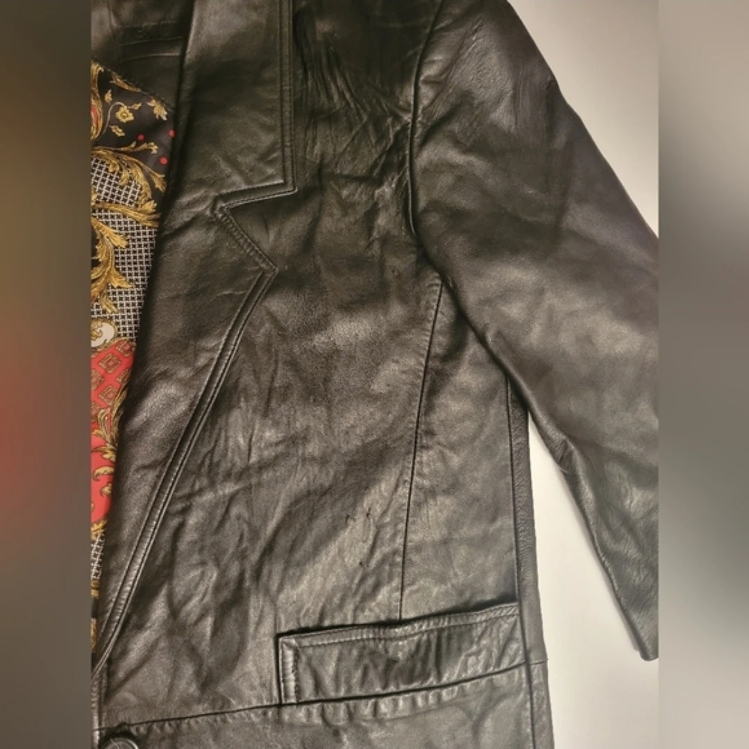 Vintage Leather Coat 🏈 - photo 4