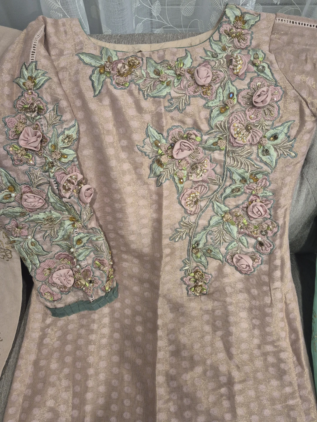Brand new Pink Embroidered Traditional Salwar Kameez - photo 2