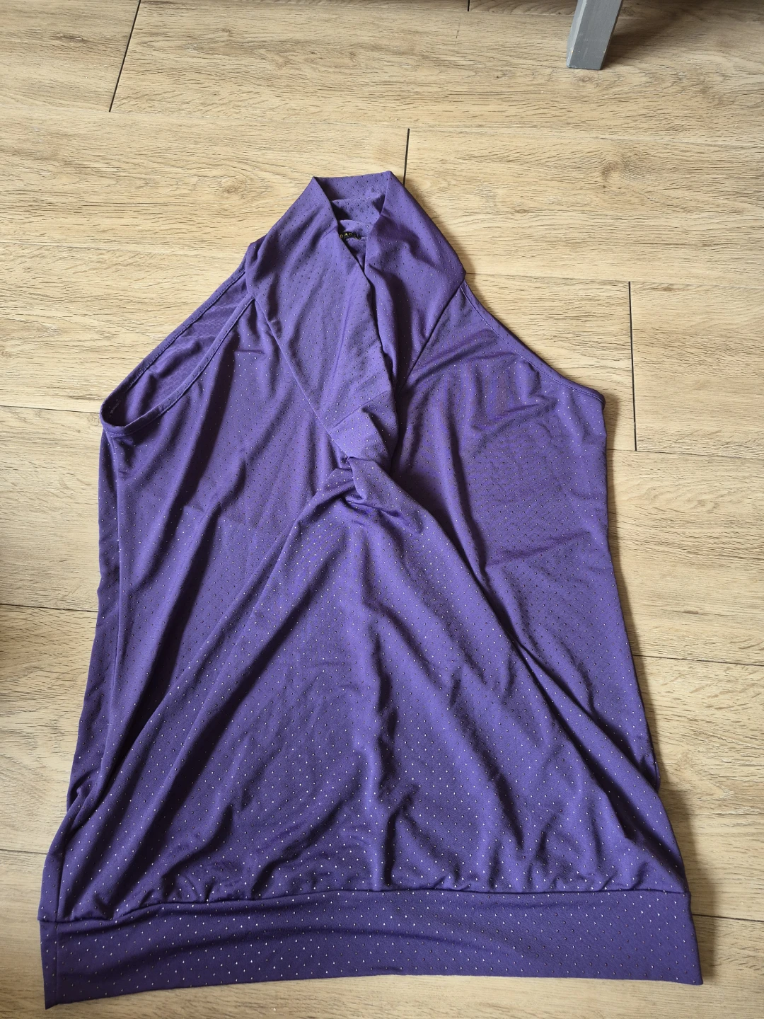 Golbary Purple Studded Halter Top size M - photo 2