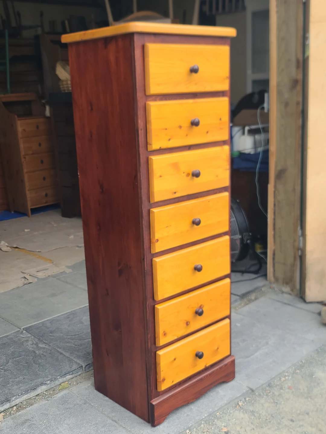 Huber's 7-Drawer Pine Tallboy Dresser - photo 2