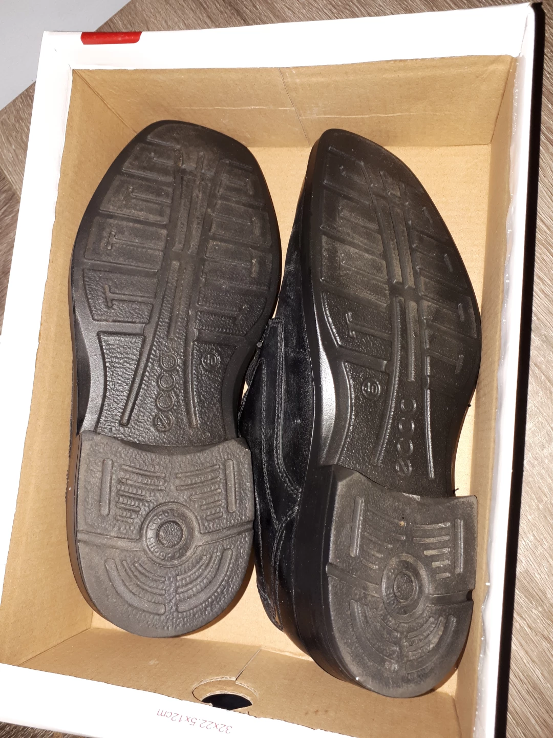 Ecco black leather dress shoes size 40 - photo 3