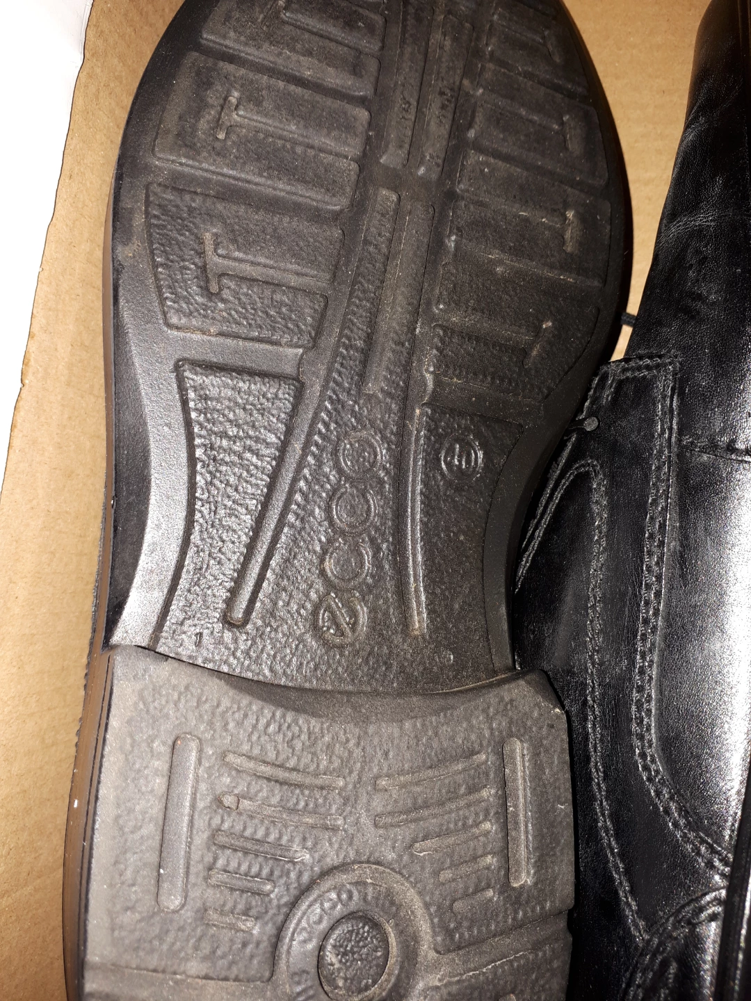 Ecco black leather dress shoes size 40 - photo 4
