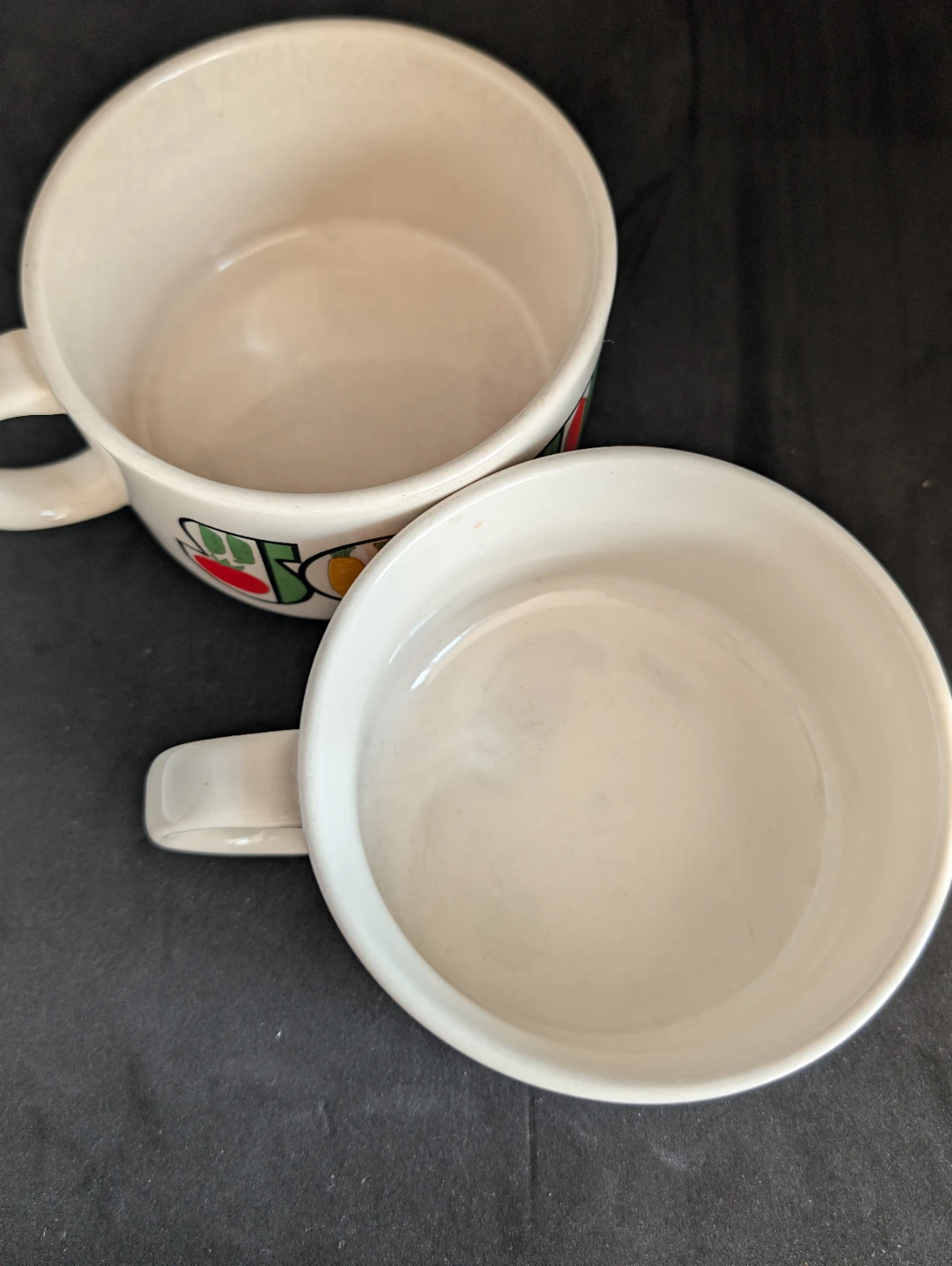 Set of 2 Ceramic Vegetable Soup Mugs - photo 4