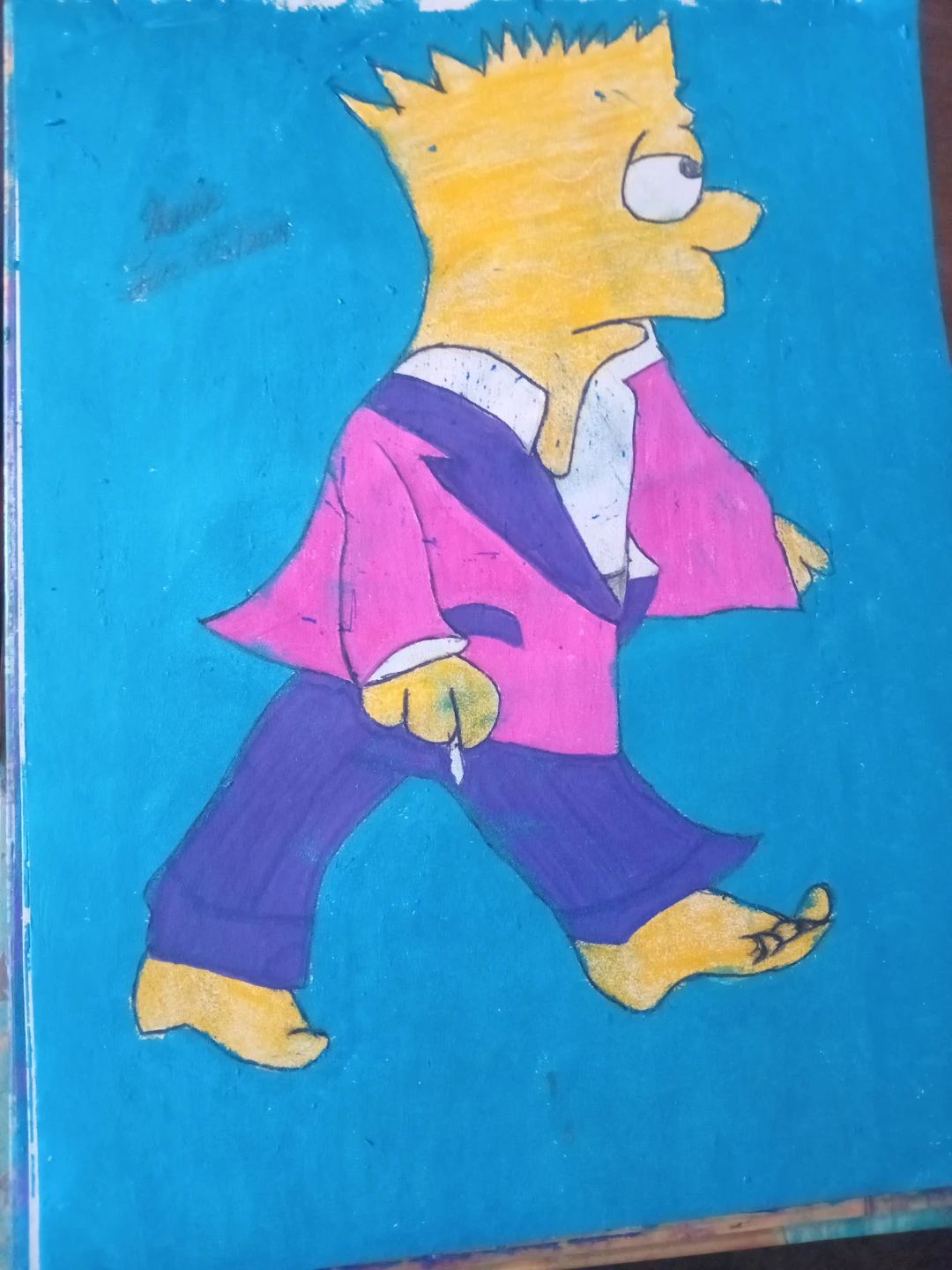 BART SIMPSON DRAWING BY CARTOONSIST SHERWIN - photo 2