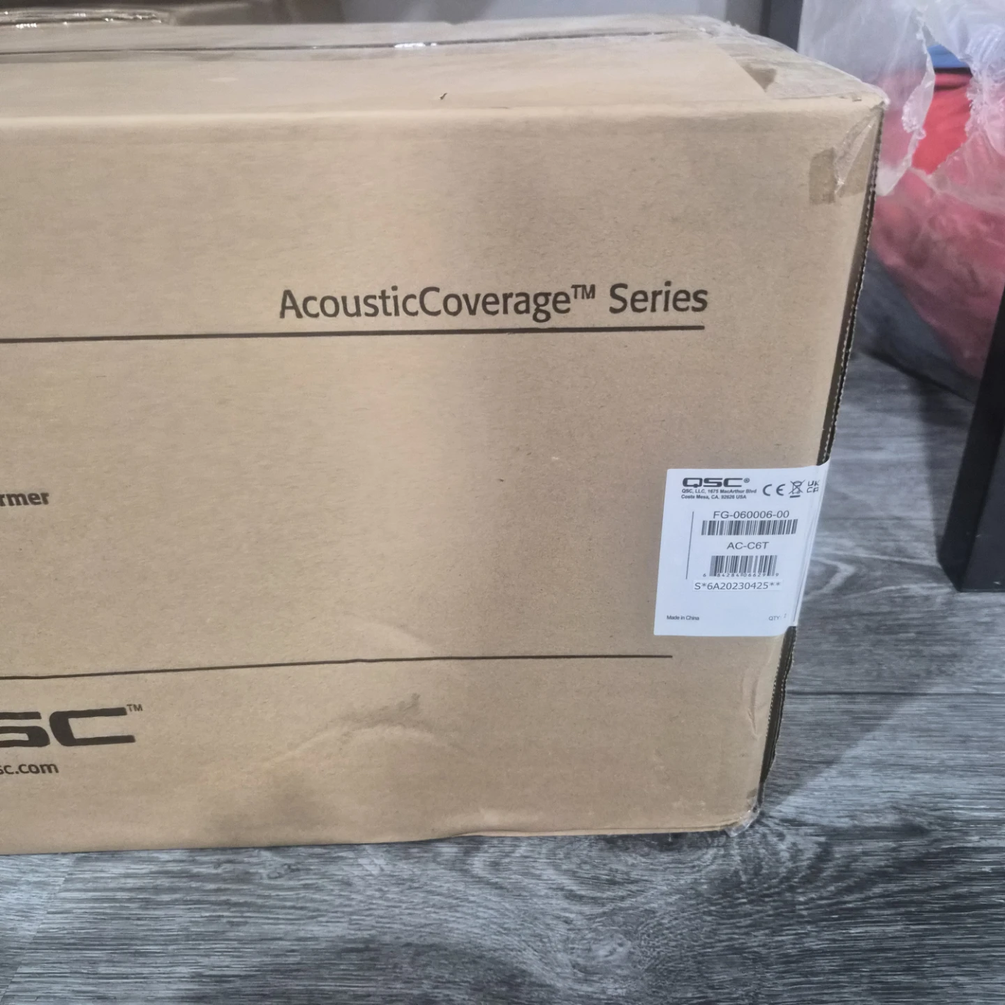 2 PAIR QSC AC-C6T AcousticCoverage Series Ceiling Loudspeakers