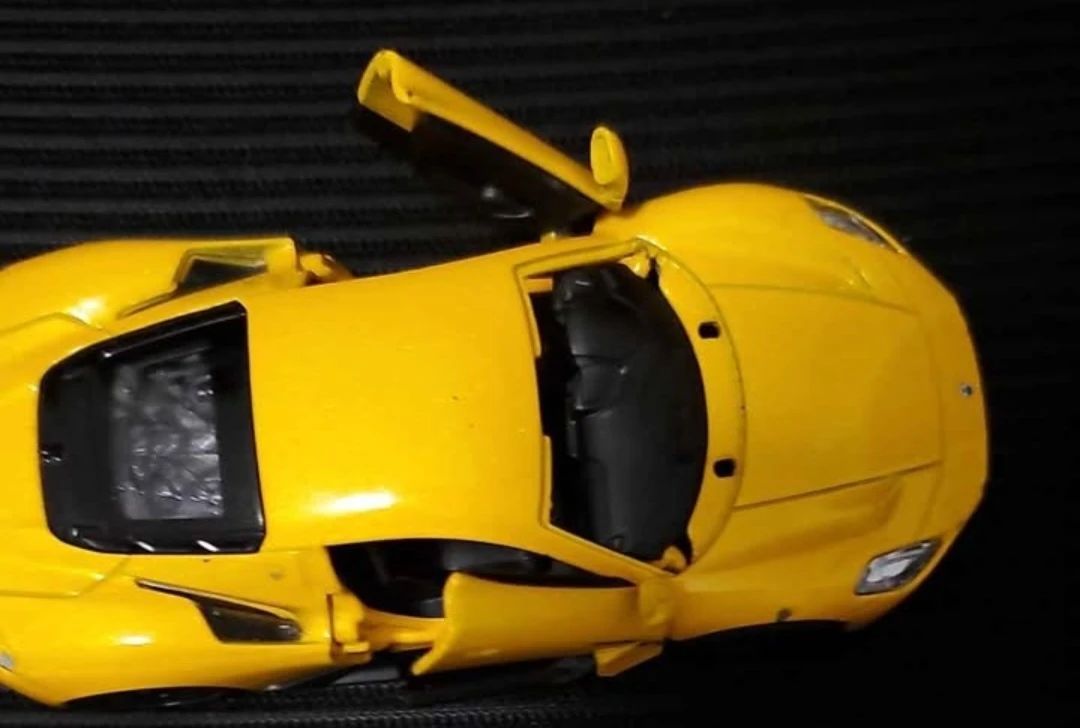 Yellow Sports Car Model
