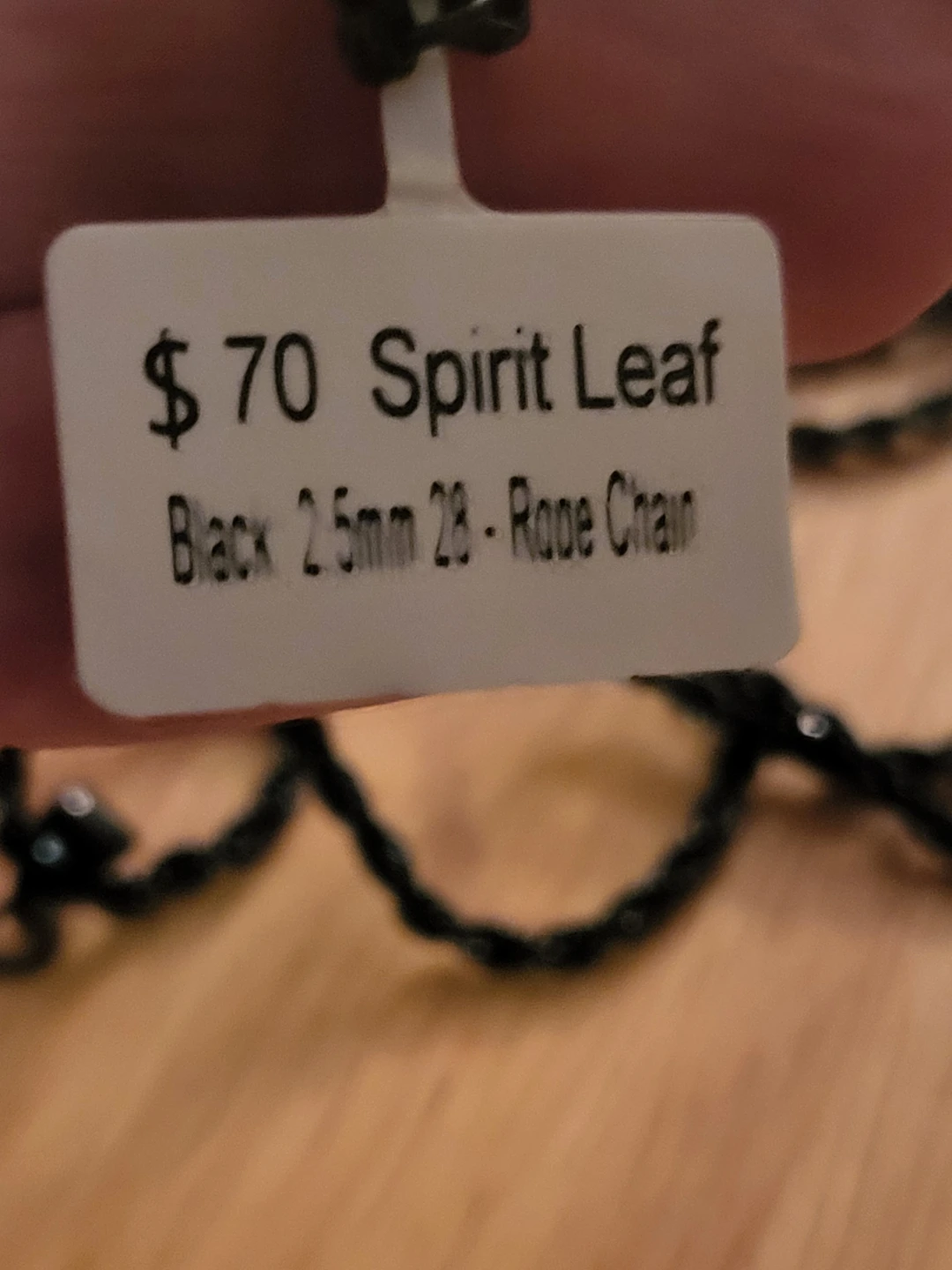 Villains Spirit Leaf Rope Chain Necklace - photo 2