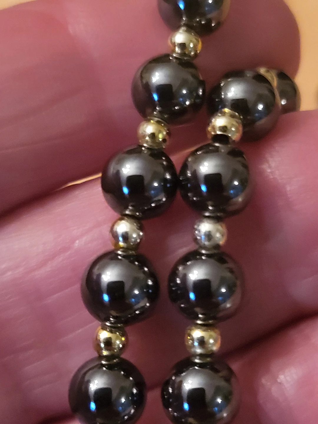 Beaded necklace and bracelet set - photo 2