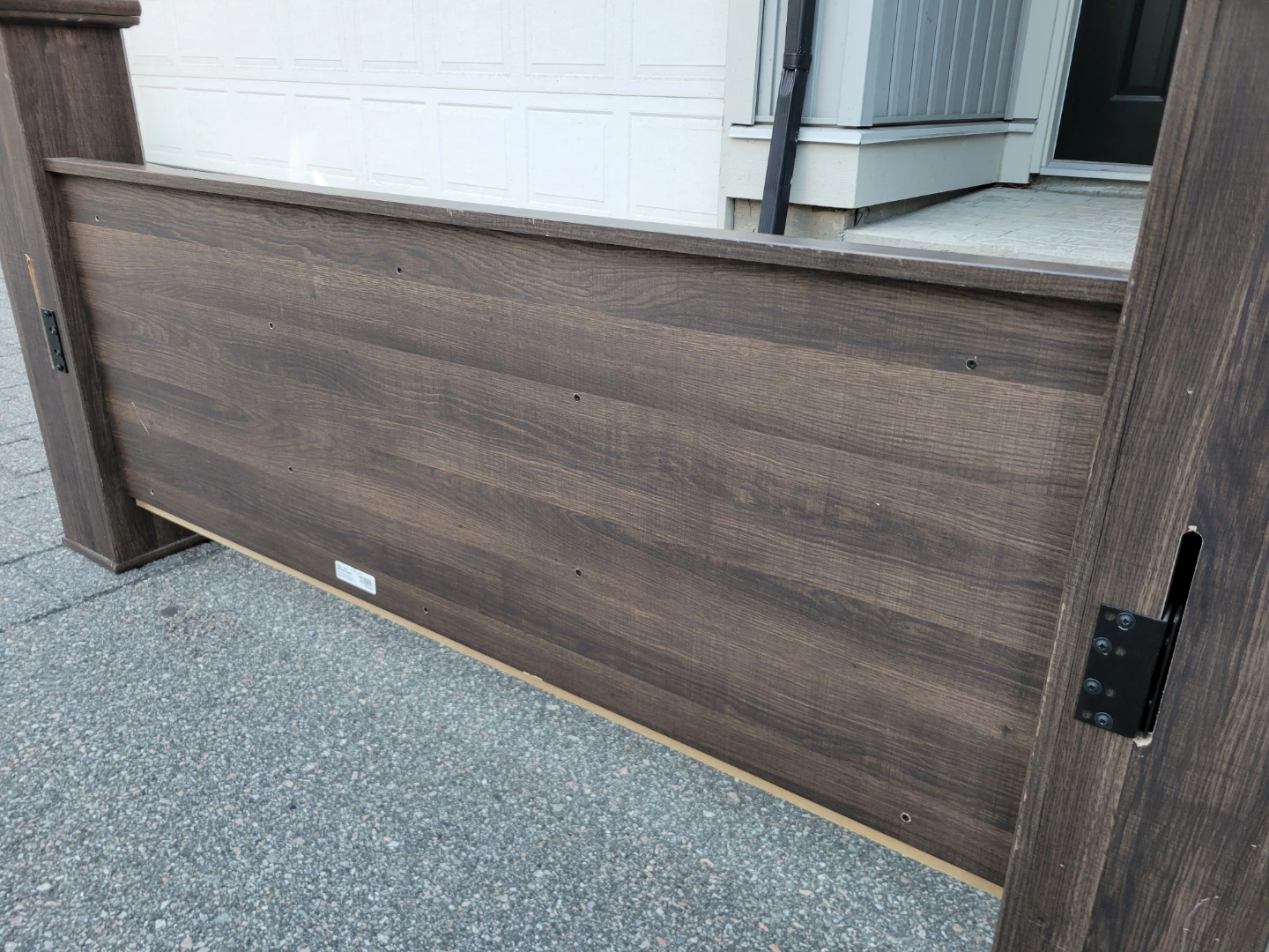 Ashley Furniture Queen Bed Footboard - Rustic Modern Dark Brown - photo 4