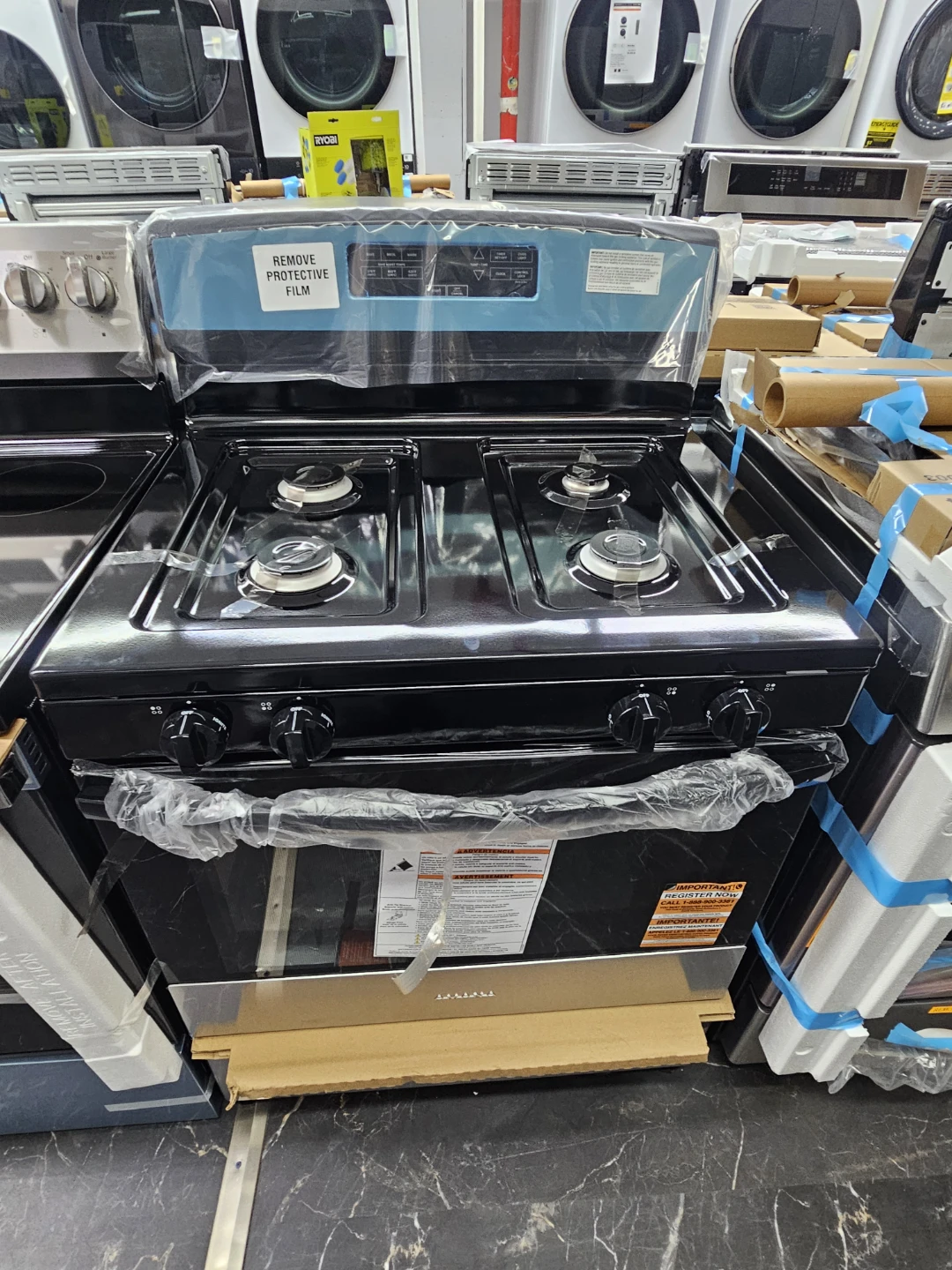 New Amana 30in Stainless steel Gas Range Stove