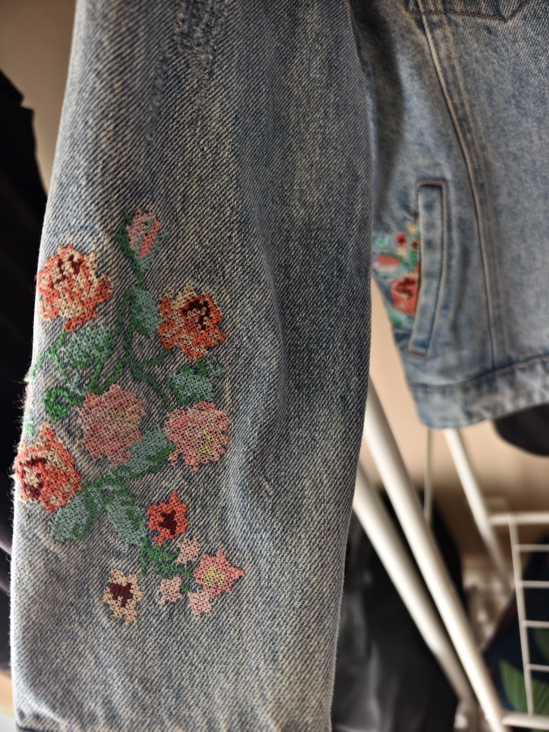 Miss Sixty Floral Embroidered Denim Jacket - photo 5