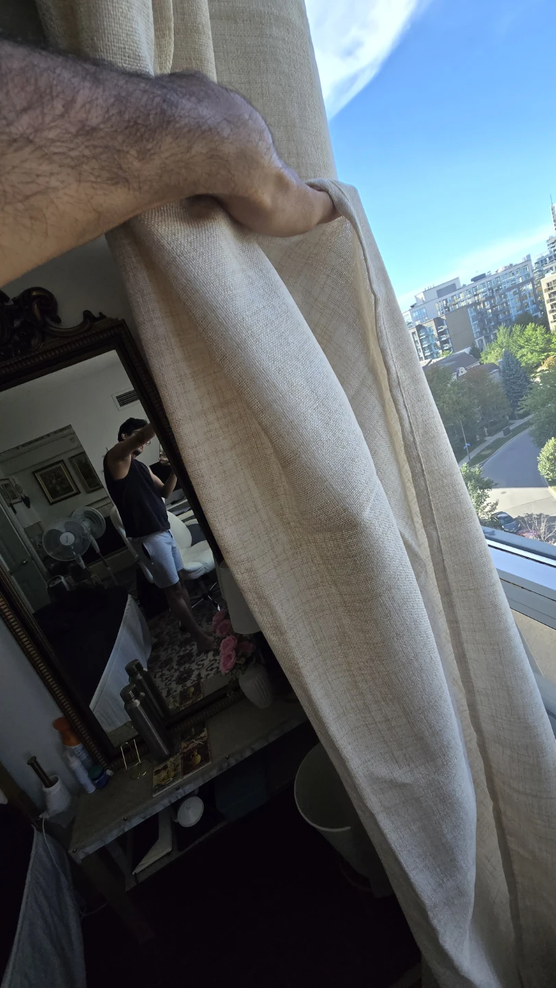 Brand new Set of beige textured curtains - photo 3
