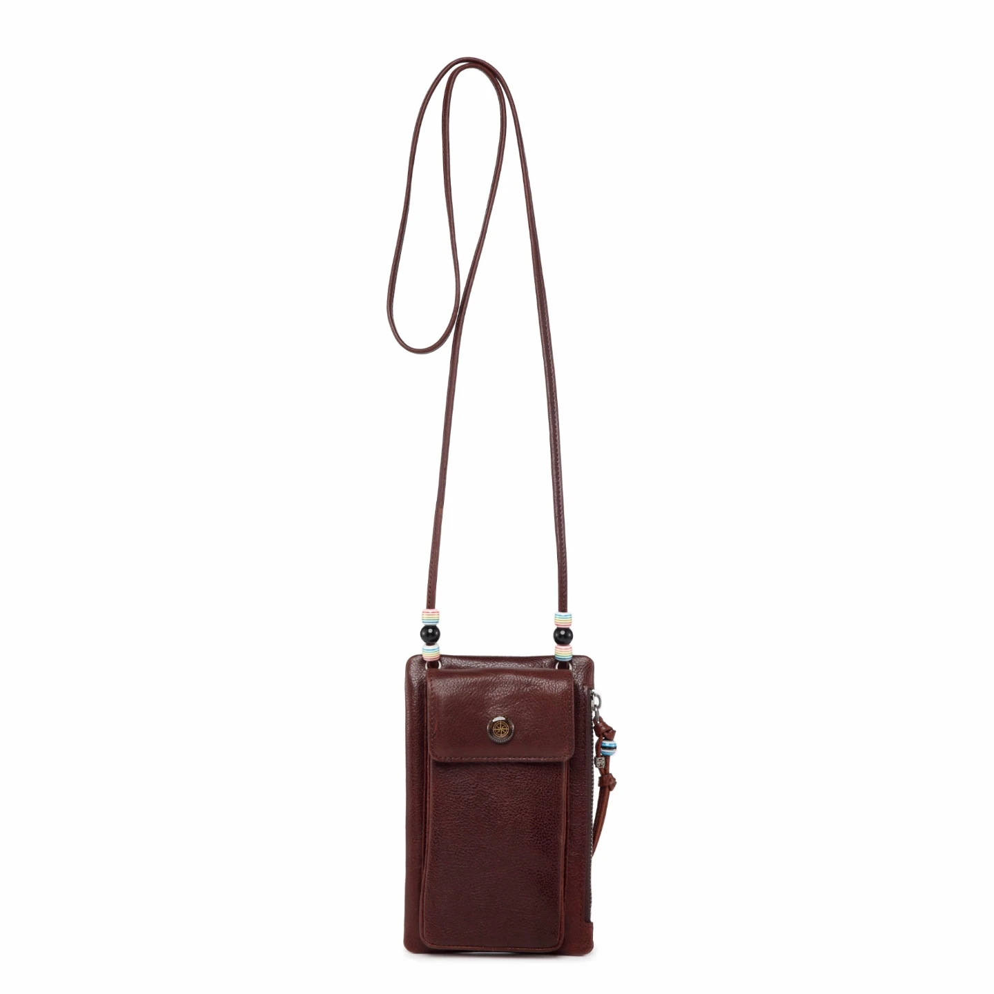 Giani Bernini Wine Leather Crossbody Phone Wallet 🏈 - photo 4