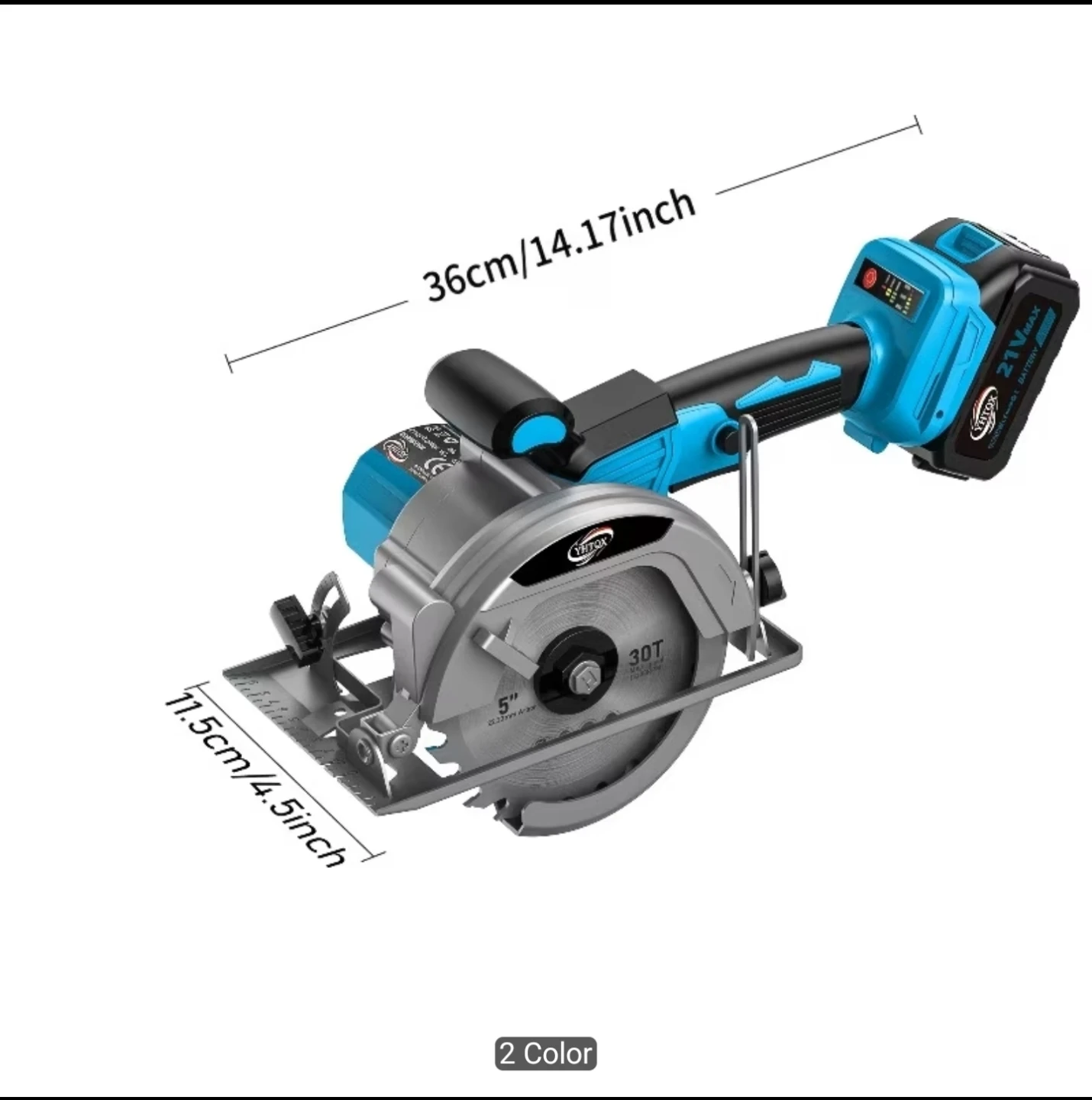 YHTOX 21V Cordless Circular Saw - photo 3