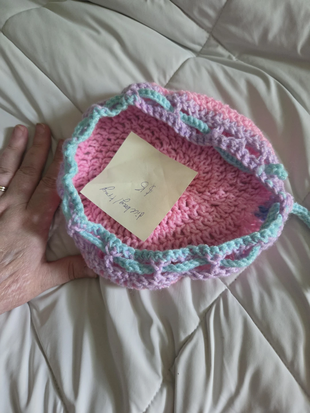 Crocheted Dice Pouch/rolling tray