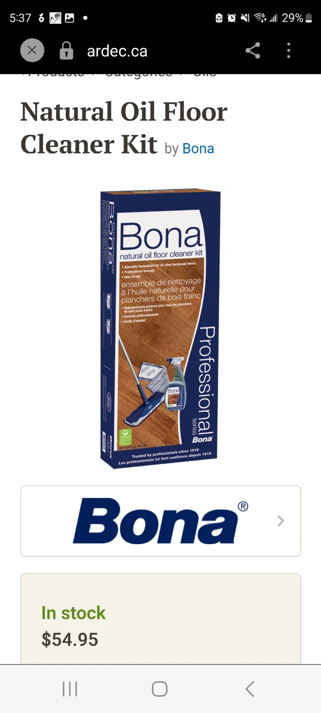 Bona Natural Oil Floor Cleaner