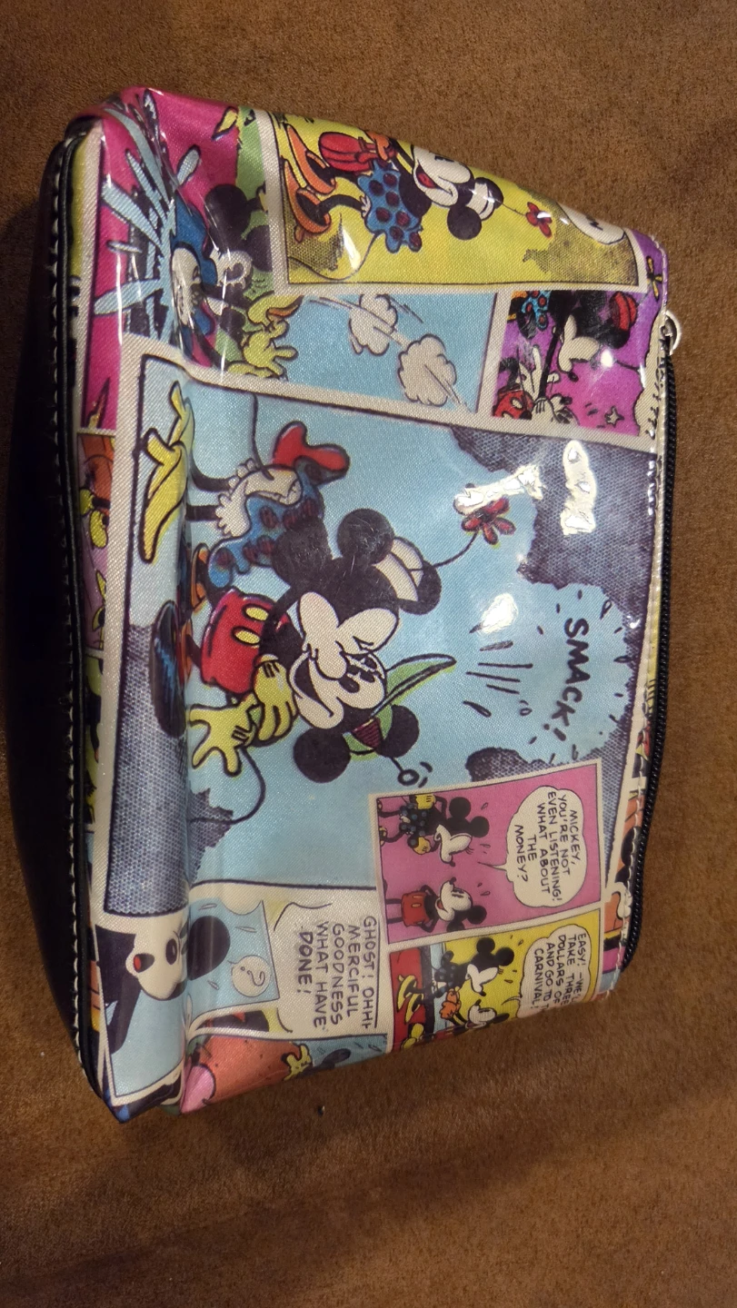 Disney Mickey Mouse Comic Print Cosmetic Pouch