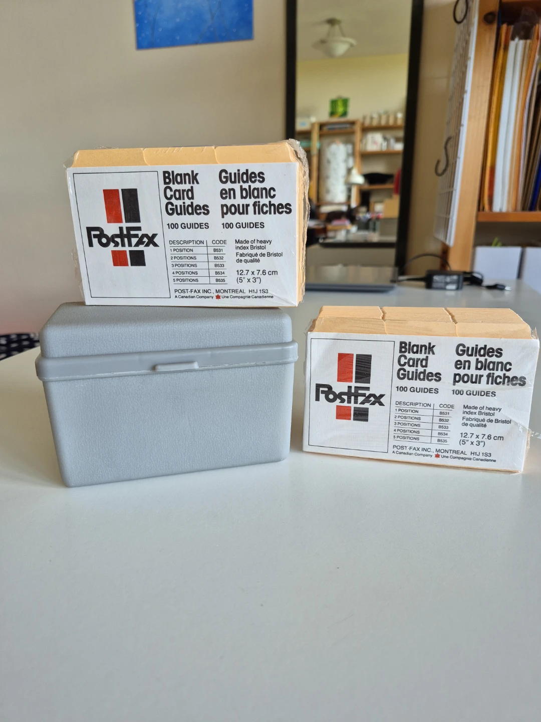 Box + Dividers for 3"x5" Index Cards (Vintage) - photo 4