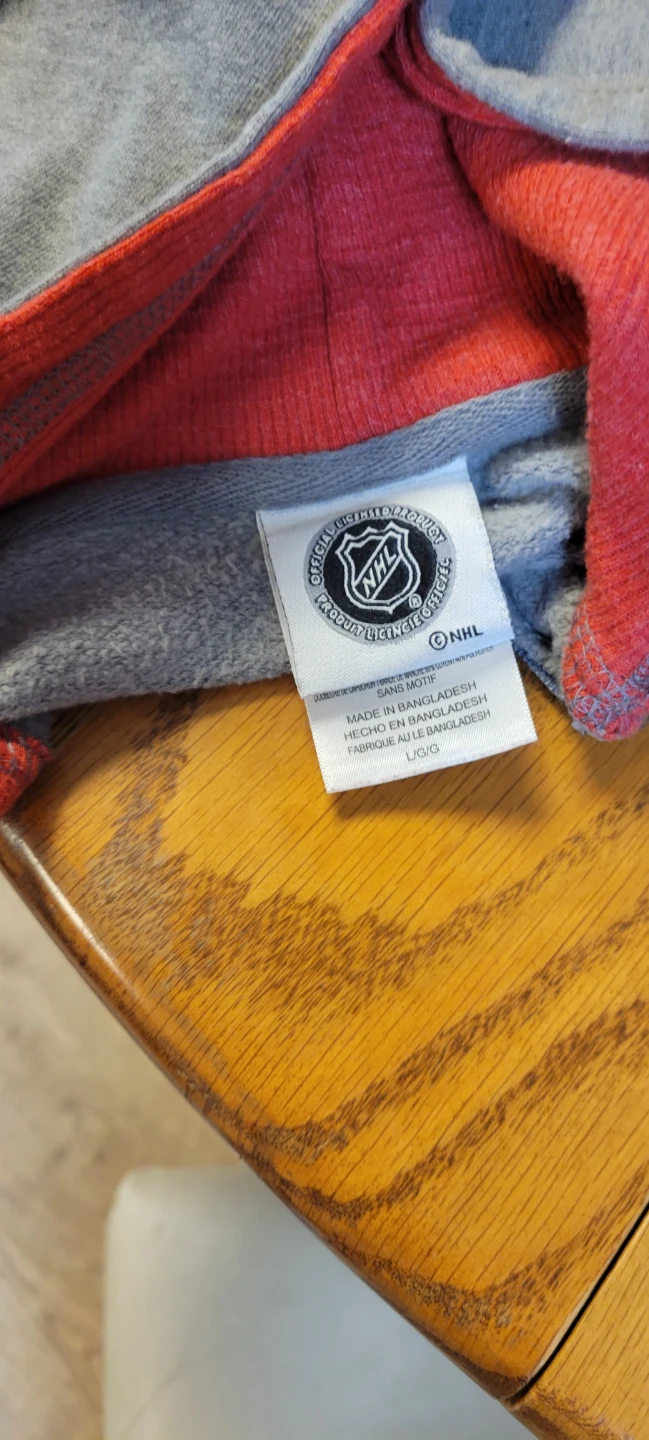 Montreal Canadiens Full-Zip Hoodie sz lg - photo 3
