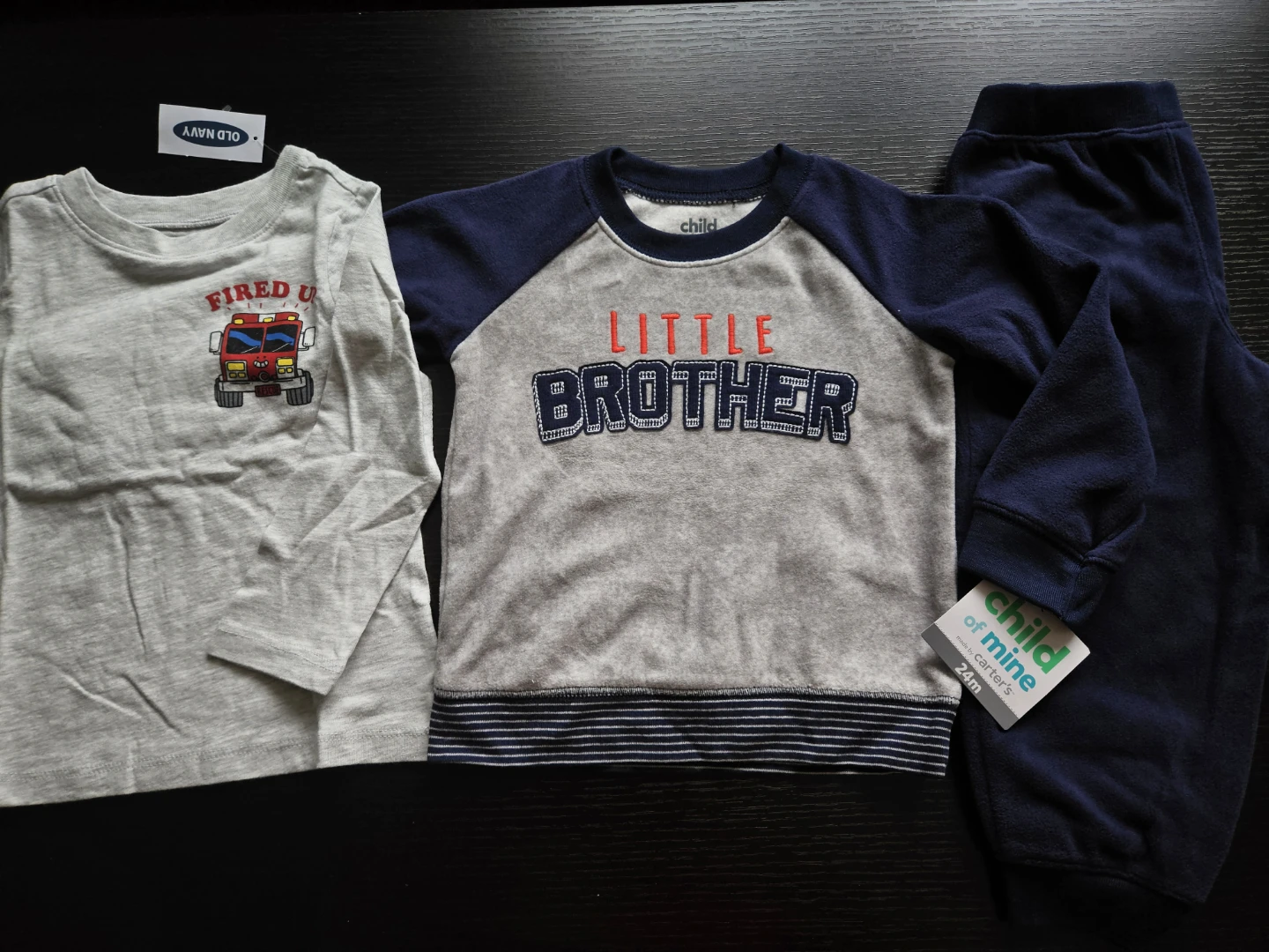 Toddler Boys Long Sleeve Tops and Pants Set (New with Tags)