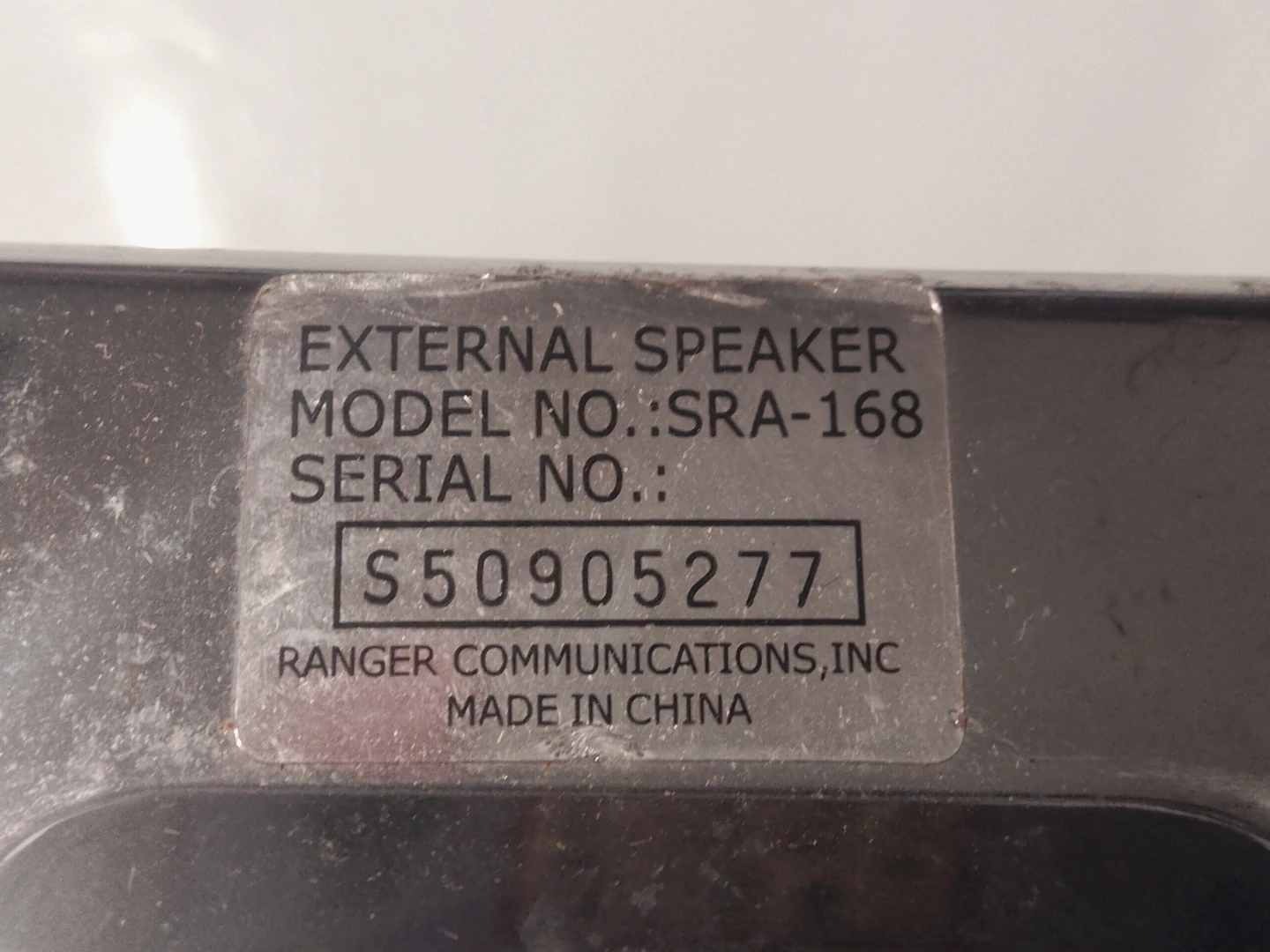 Texas Ranger External Speaker SRA-168 - photo 3