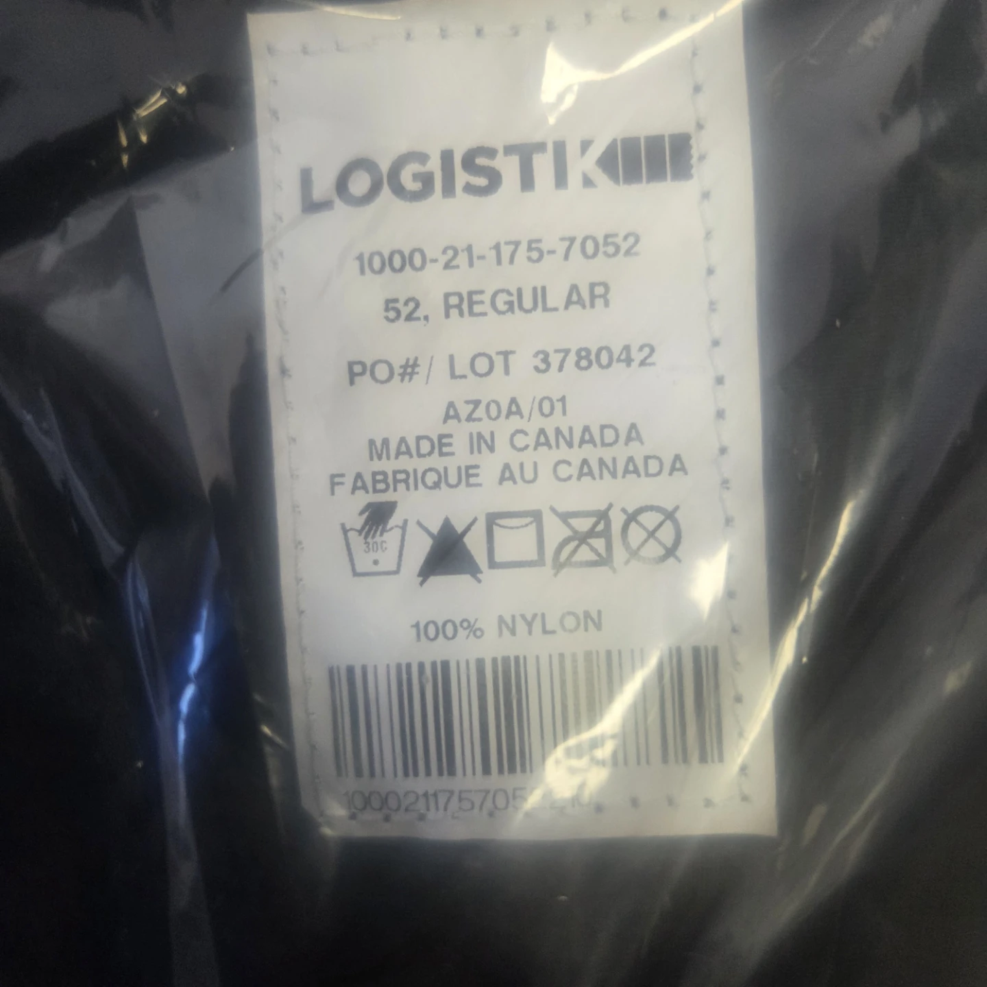 LOGISTIK Men's Raincoat Size 52 Regular - photo 2