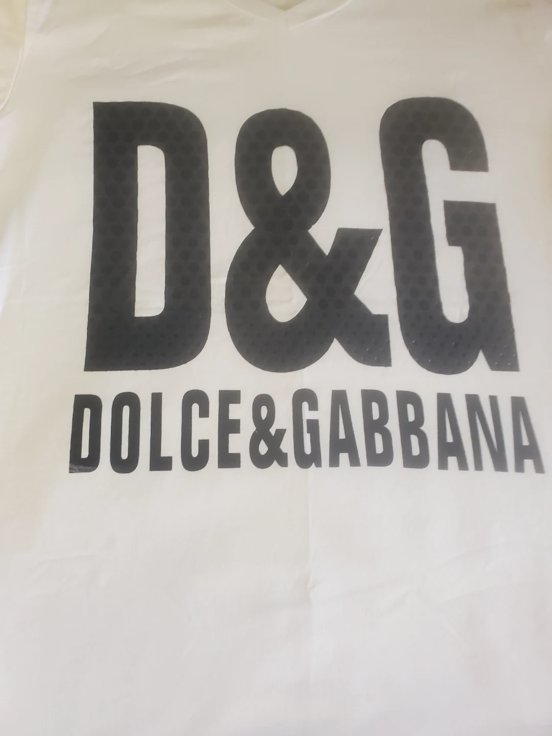 Dolce & Gabbana D&G White V-Neck T-Shirt - photo 2