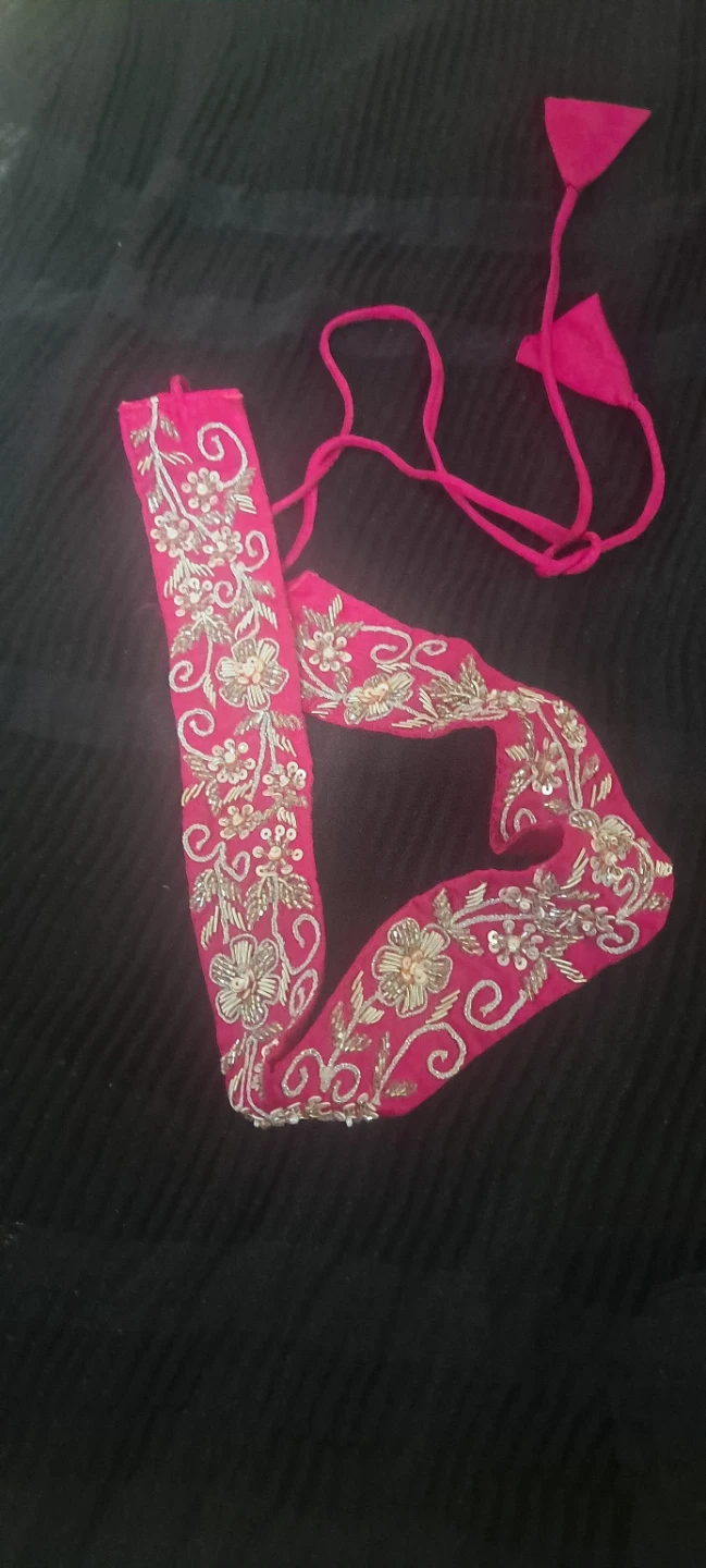Hot pink saree size xl - photo 4
