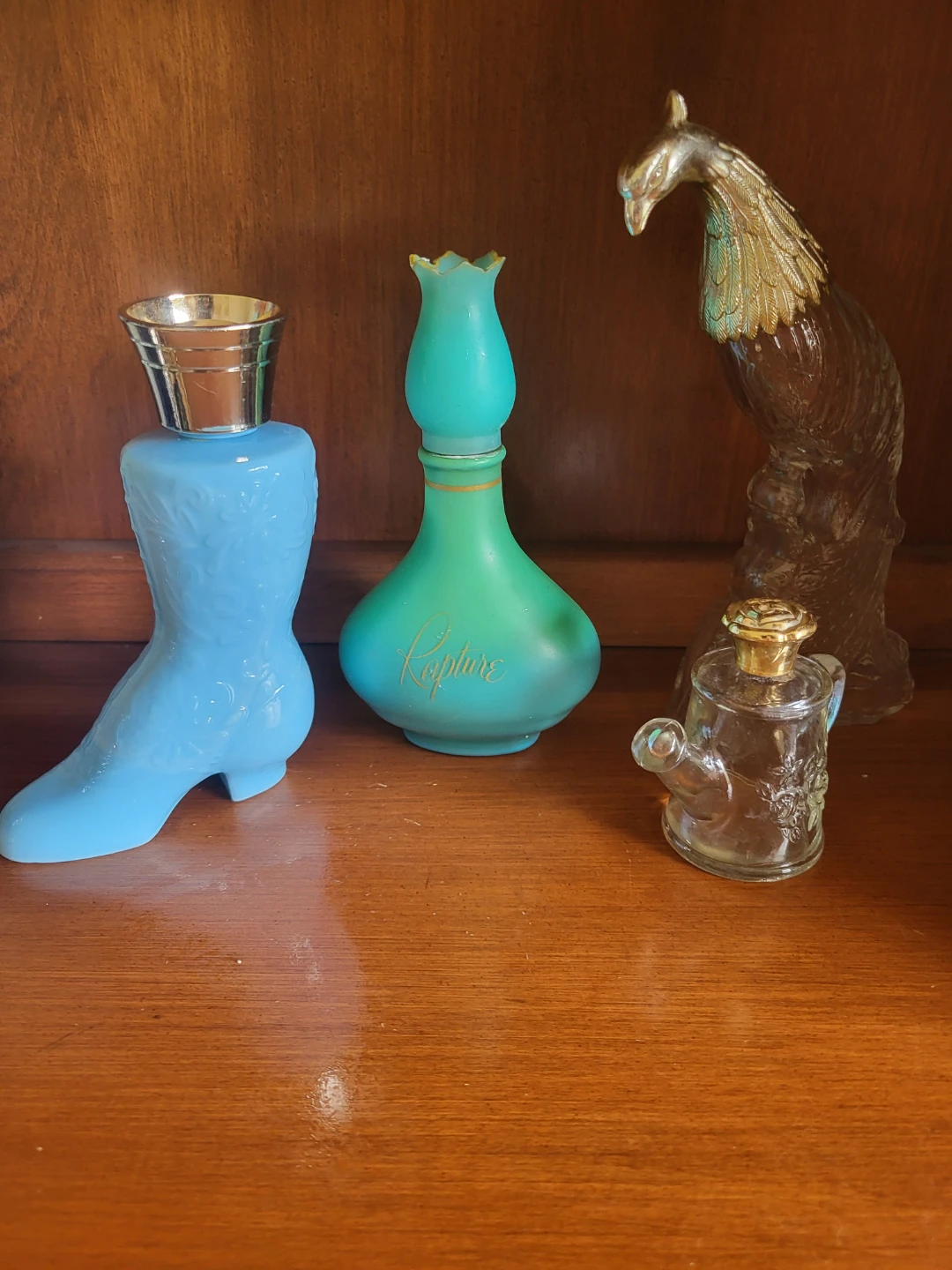 Set of 4 Vintage Avon Collectible Glass Perfume Bottles