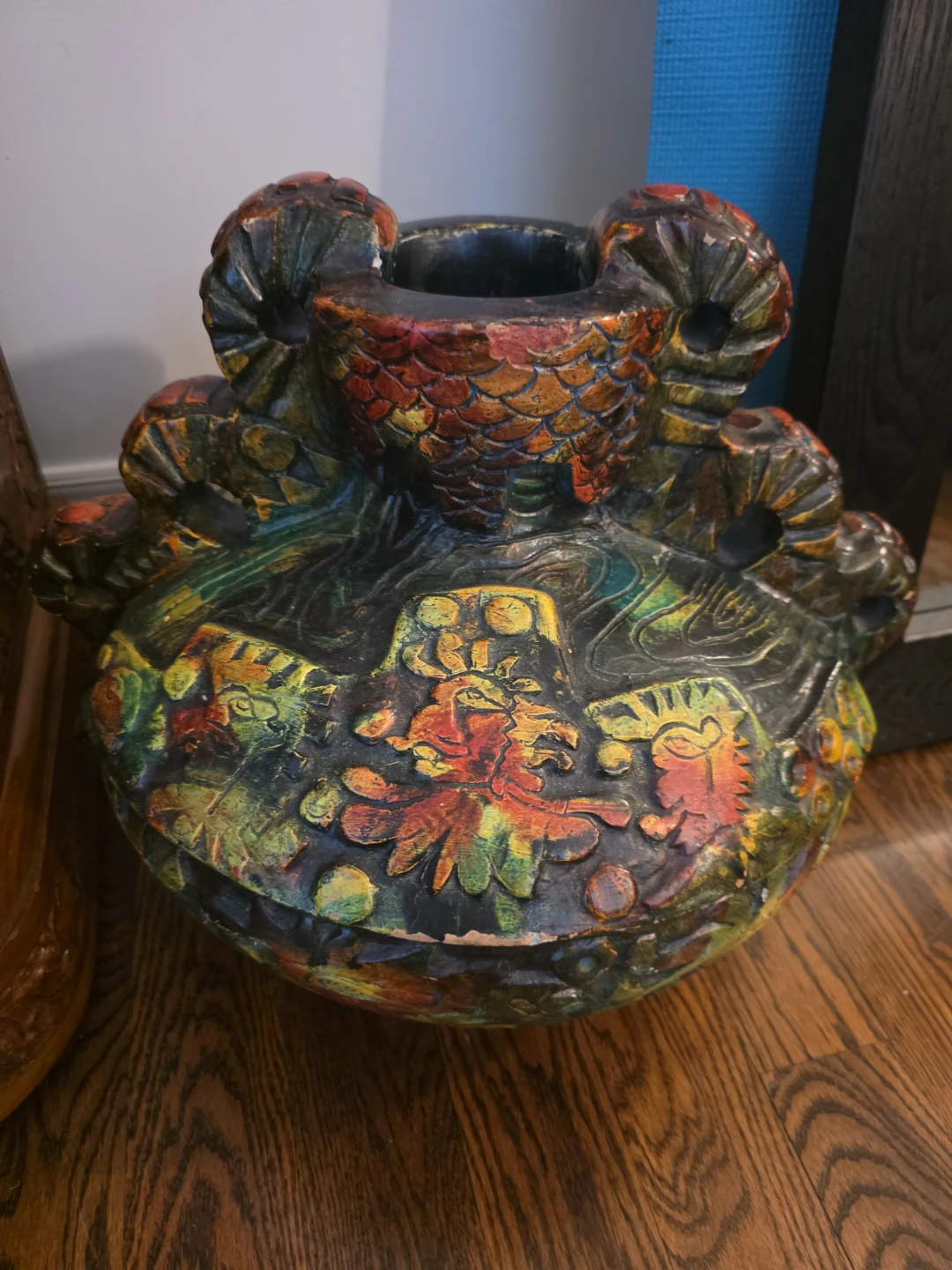 Vintage Decorative Carved Vase