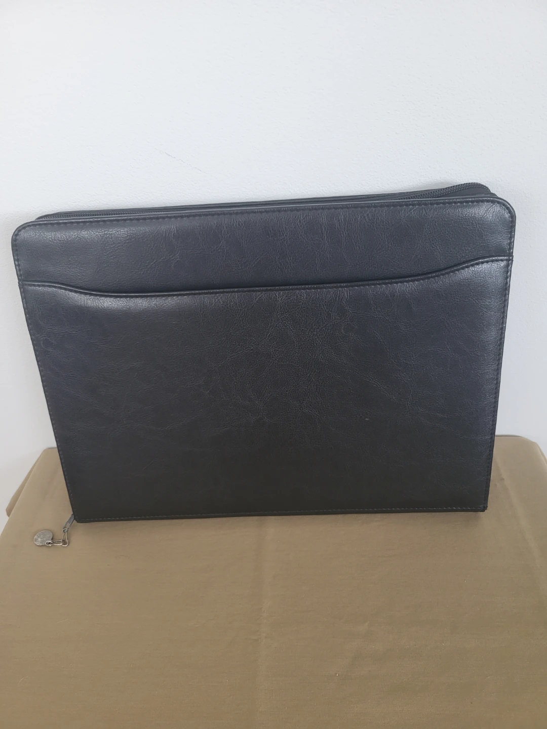 Black Leather Portfolio Case