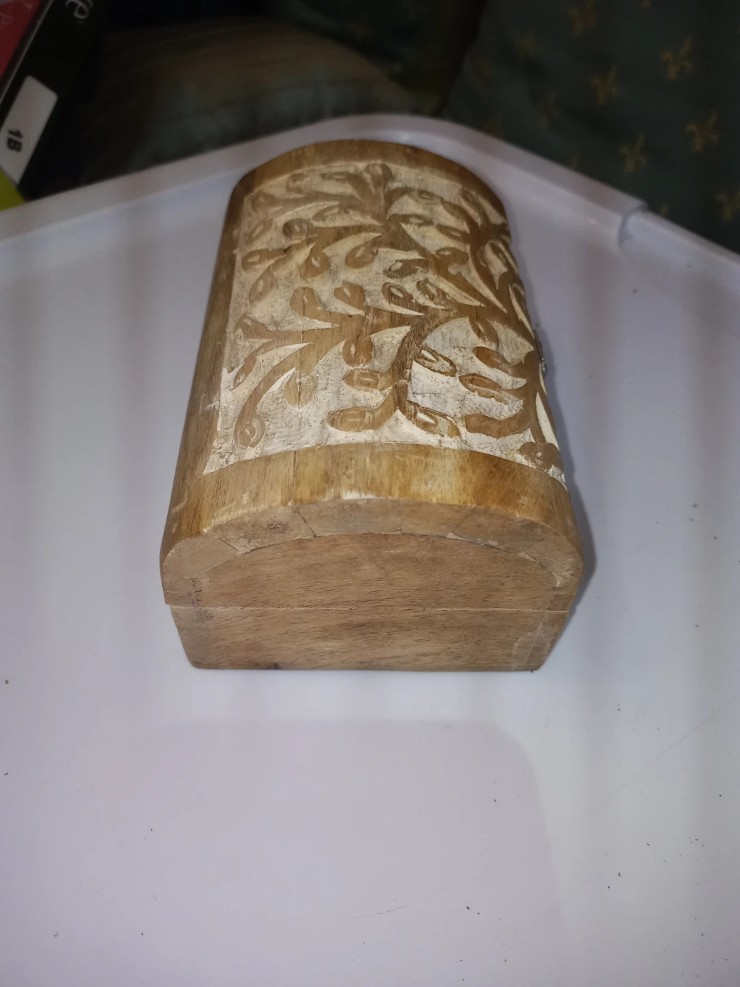 Carved Wooden Box - photo 3