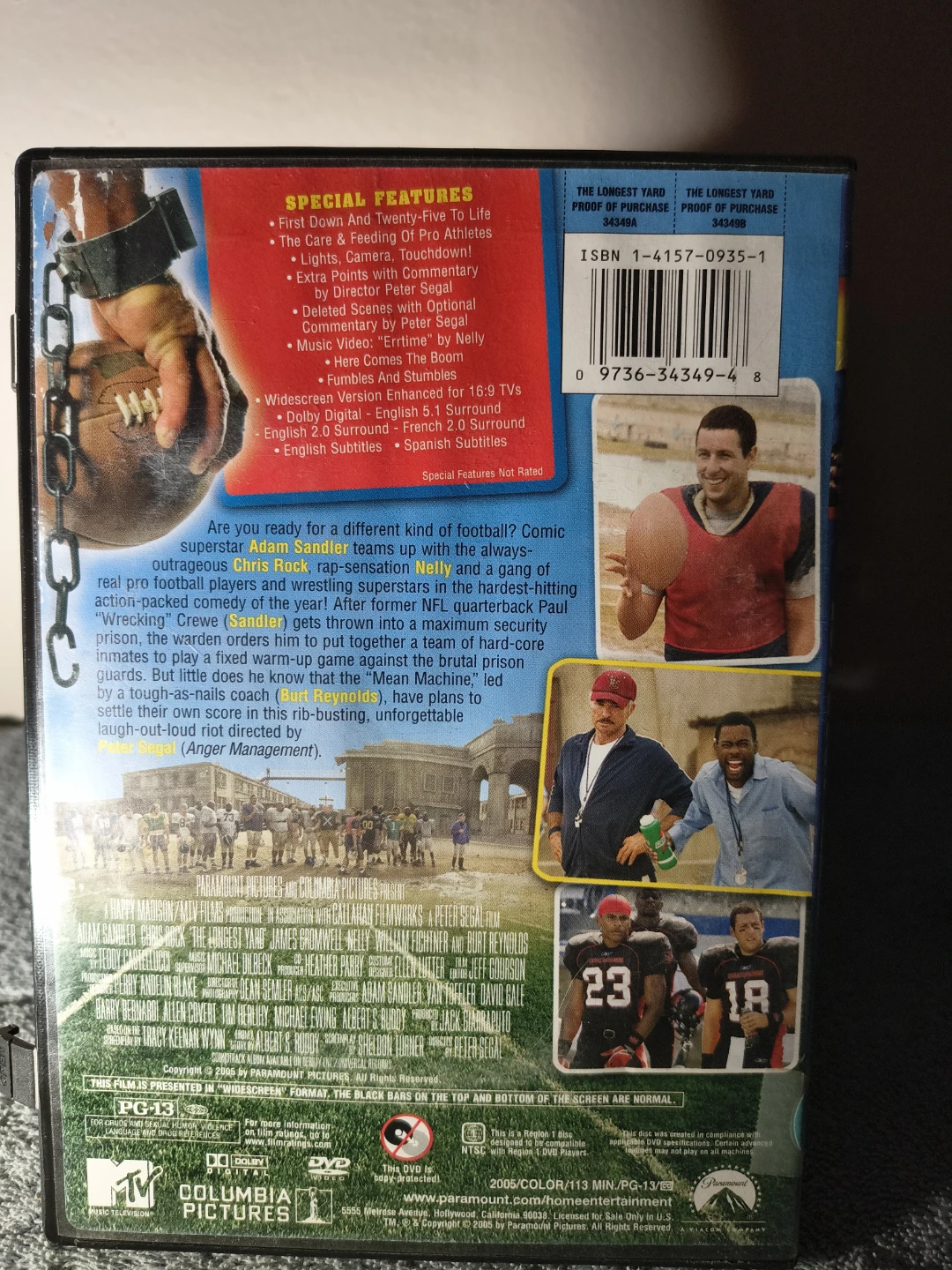 DVD the longest yard - photo 2