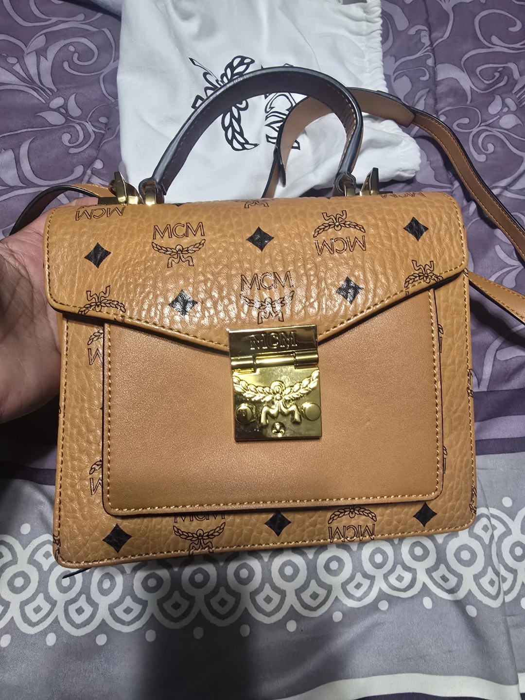 MCM Cognac Visetos Shoulder Bag - photo 2